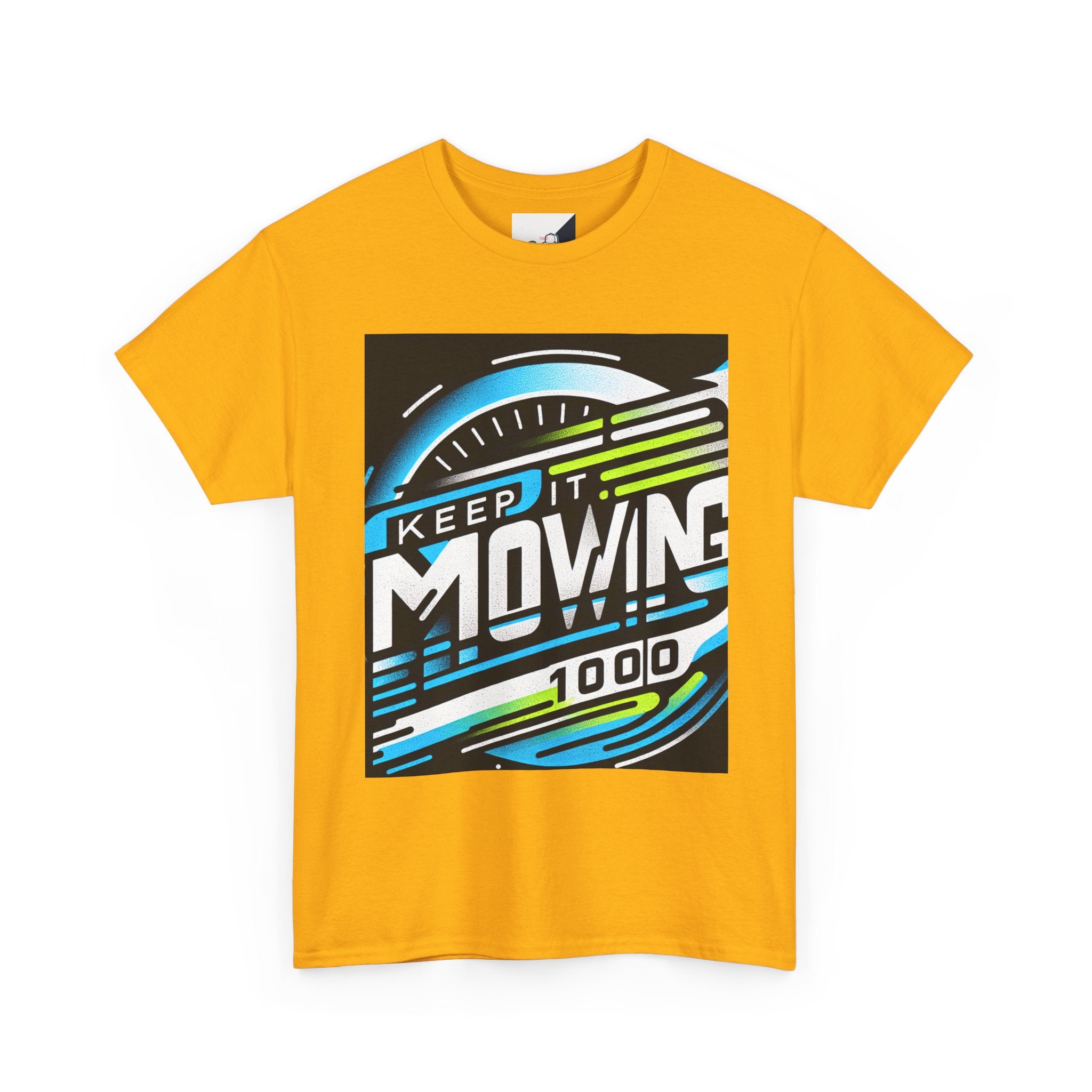 Keep It Moving Unisex Heavy Cotton Tee | Motivational Graphic Shirt for Fitness Lovers, Casual Wear, Gift Idea, Workout Apparel, Team Spirit