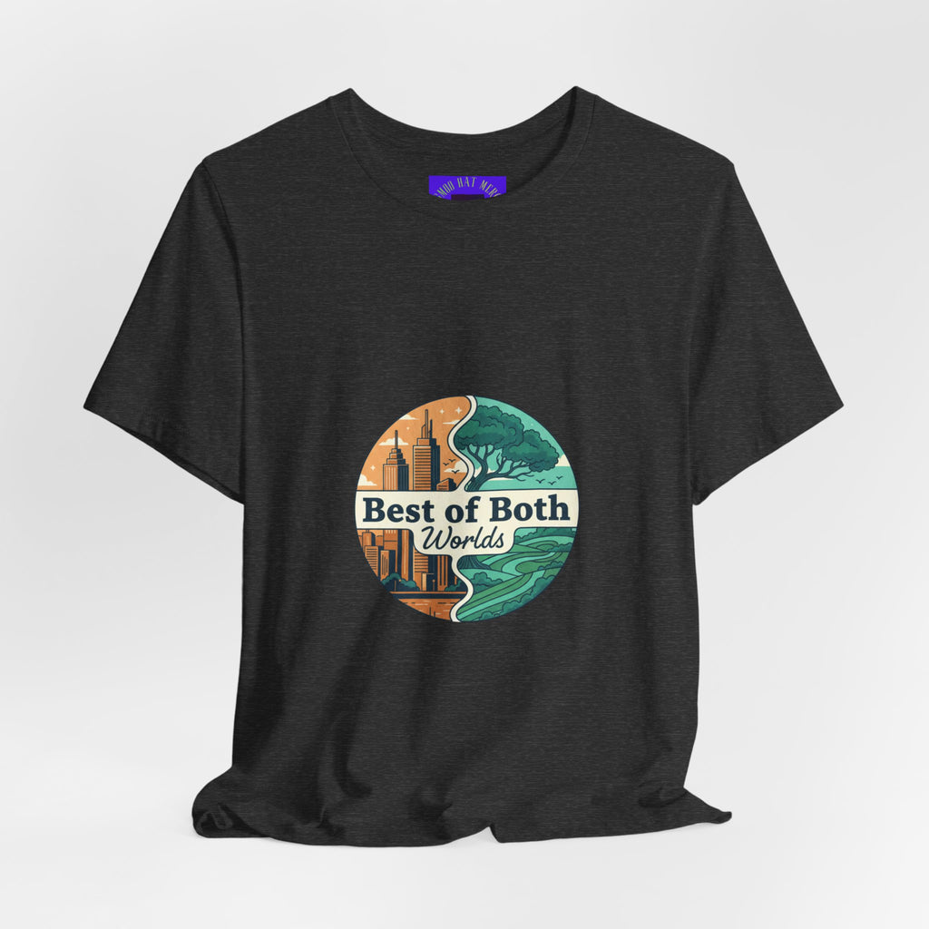 Best of Both Worlds Graphic Tee — Adventure & Ocean Vintage Circle Design
