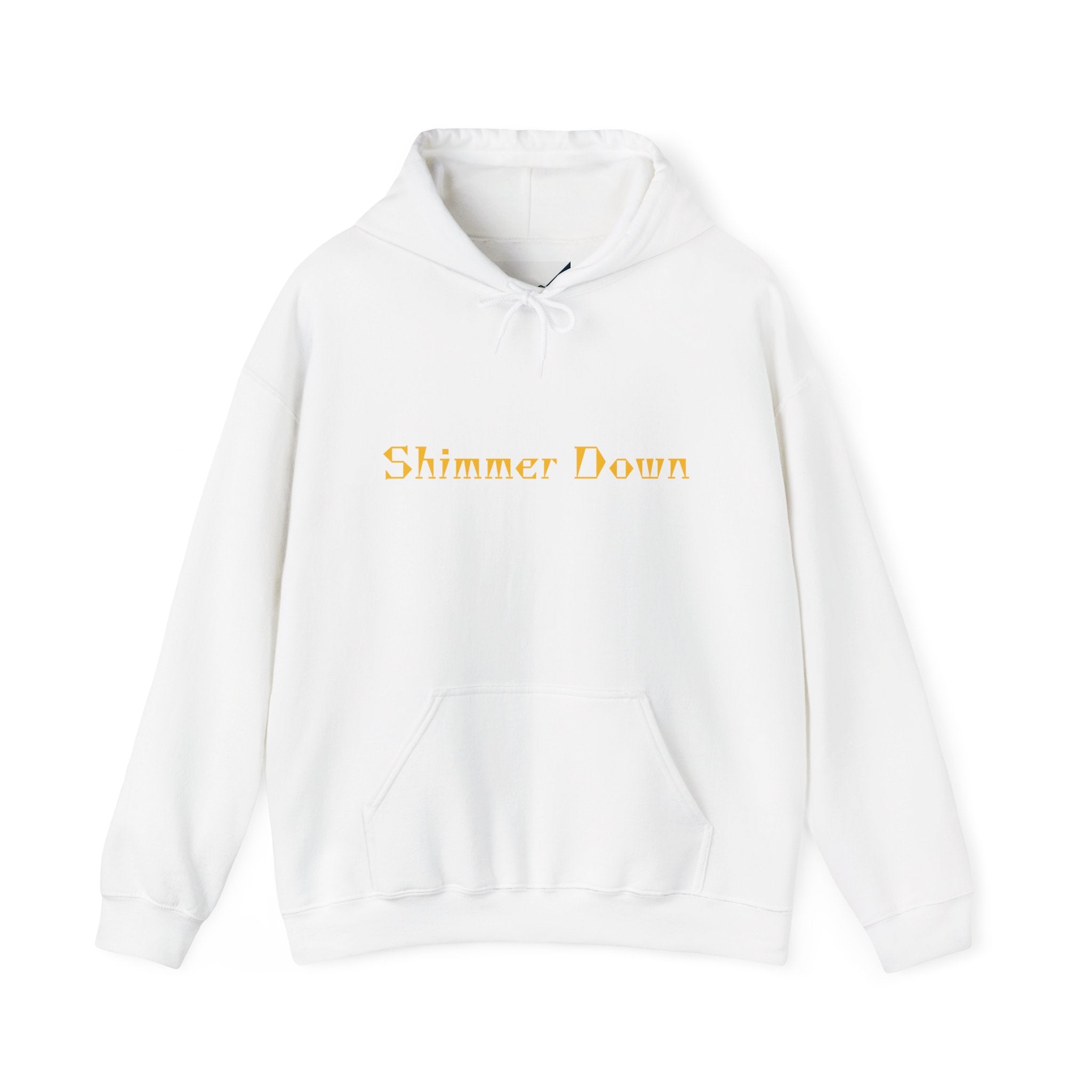 Shimmer Down Hoodie - Cozy Unisex Sweatshirt for Relaxation, Gift for Friends and Family, Casual Wear, Self-Care, Everyday Comfort