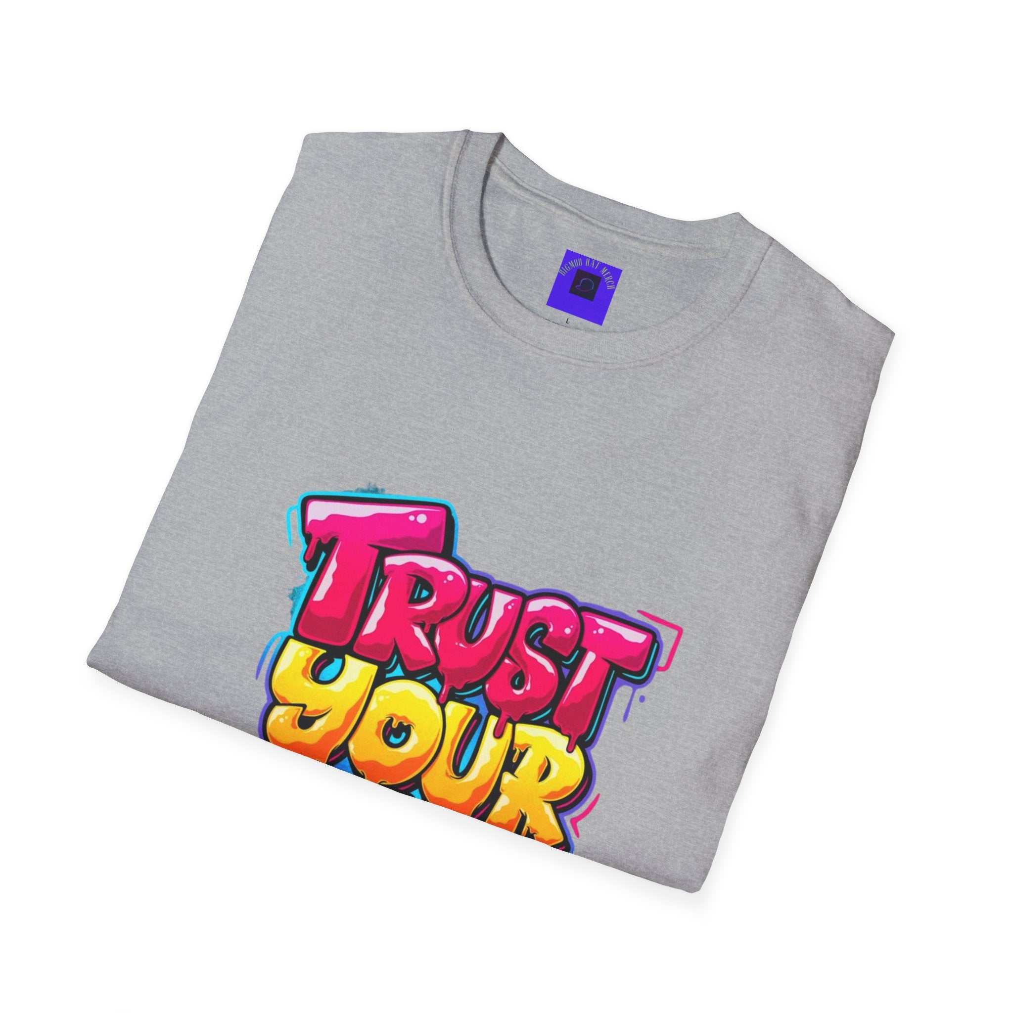 Trust Yourself Graffiti T-Shirt — Colorful Motivational Tee