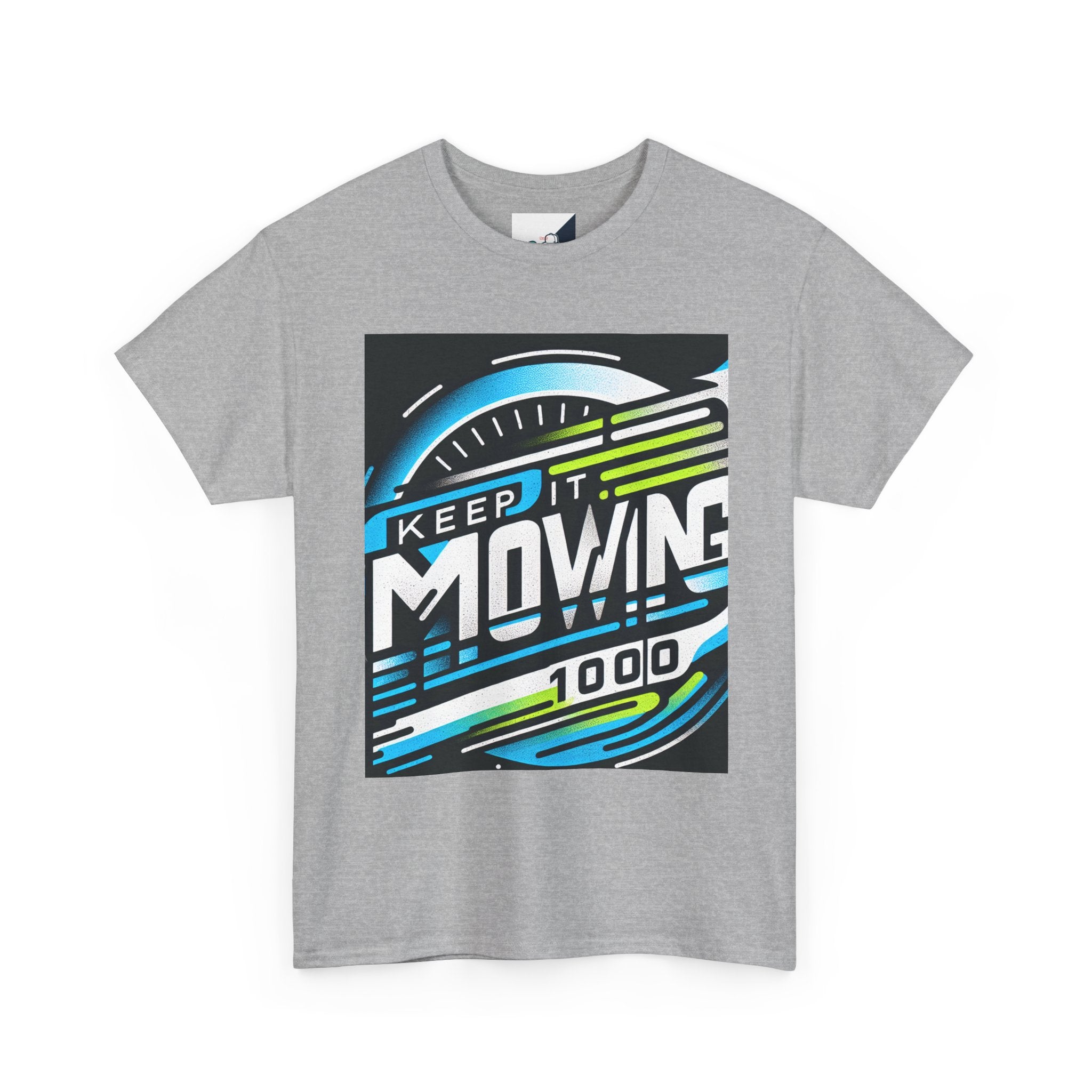 Keep It Moving Unisex Heavy Cotton Tee | Motivational Graphic Shirt for Fitness Lovers, Casual Wear, Gift Idea, Workout Apparel, Team Spirit