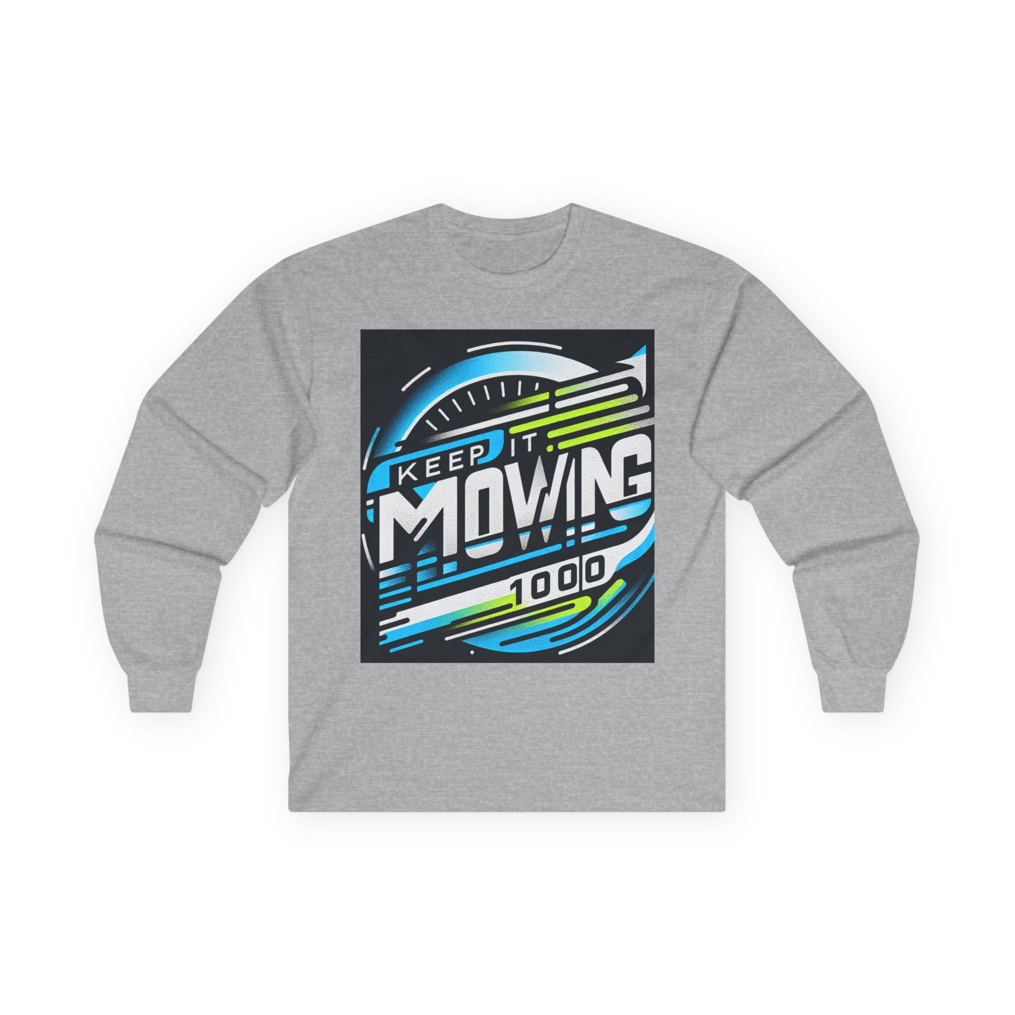 Motivational Long Sleeve Tee for Active Living, Unisex Cotton Shirt, Perfect Gift for Fitness Enthusiasts, Keep It Moving Apparel, [...]