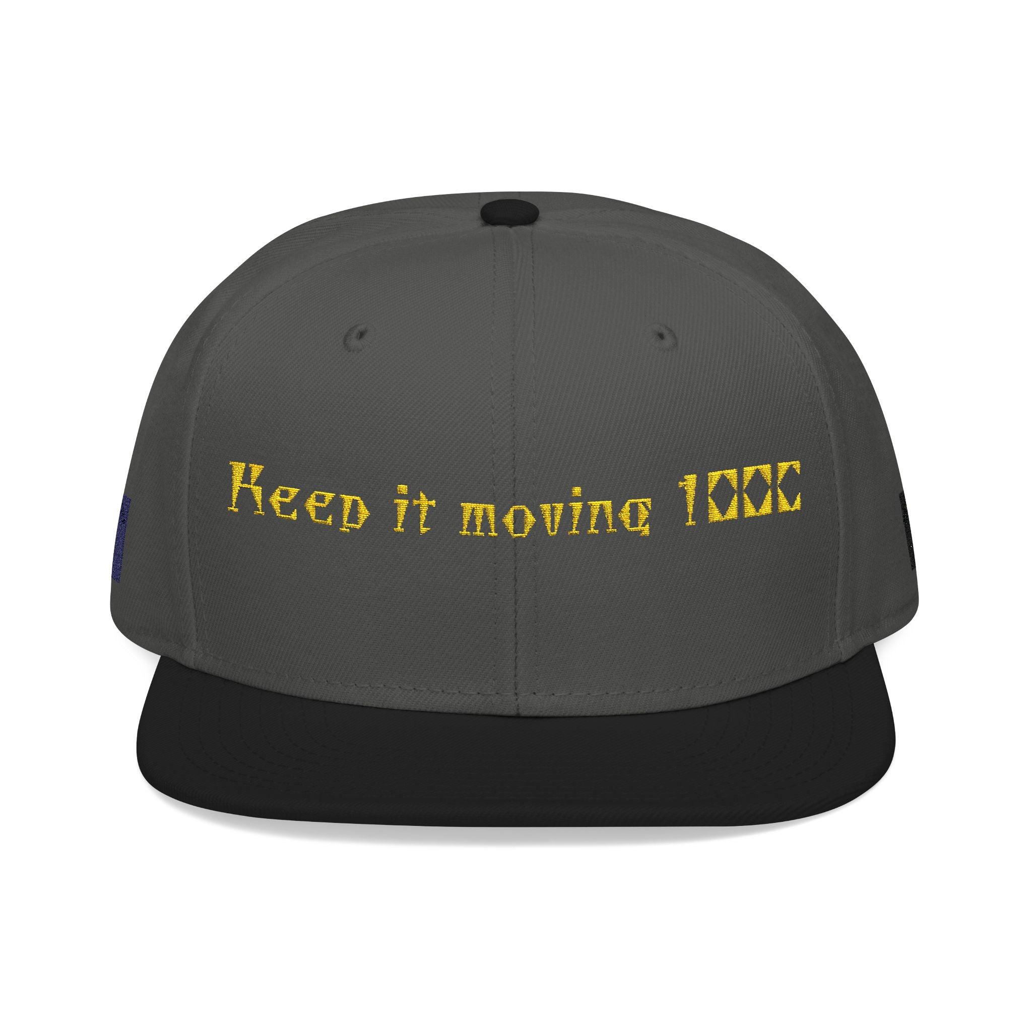 Embroidered Snapback Hat for Trendsetters, Casual Style, Streetwear, Hip Hop Fashion, Gift for Him/Her, Outdoor Adventures