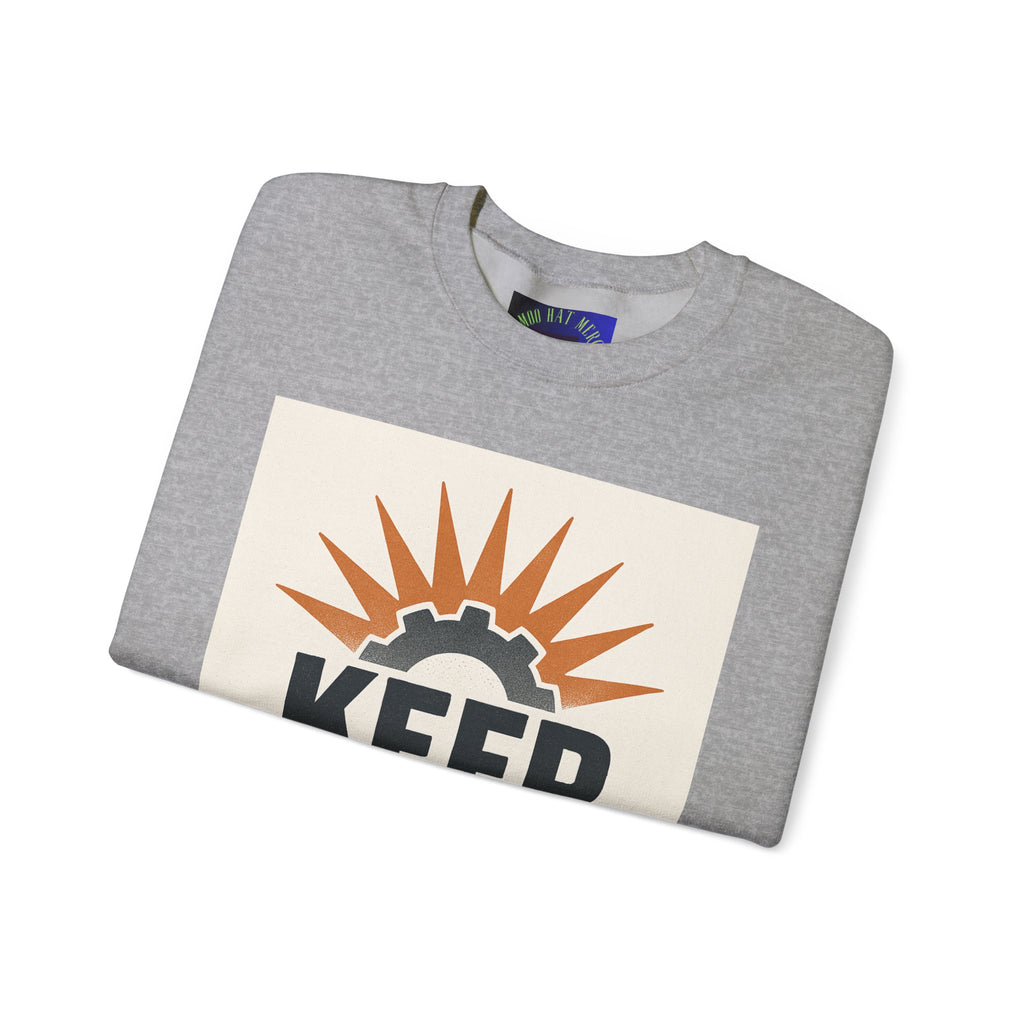 Keep Grinding Sweatshirt — Motivational Crewneck for Hustle & Gym Enthusiasts
