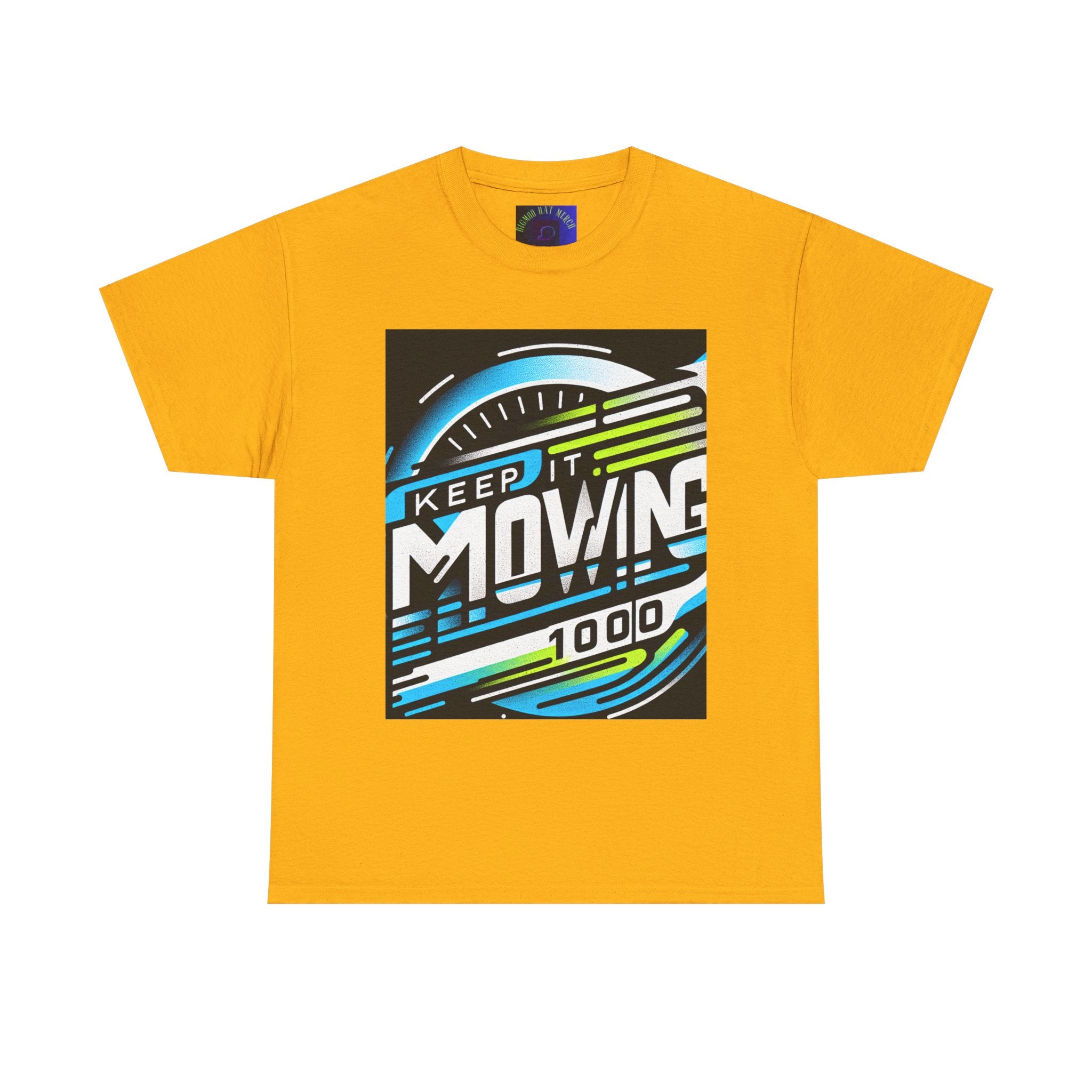 Keep It Moving Unisex Heavy Cotton Tee | Motivational Graphic Shirt for Fitness Lovers, Casual Wear, Gift Idea, Workout Apparel, Team Spirit