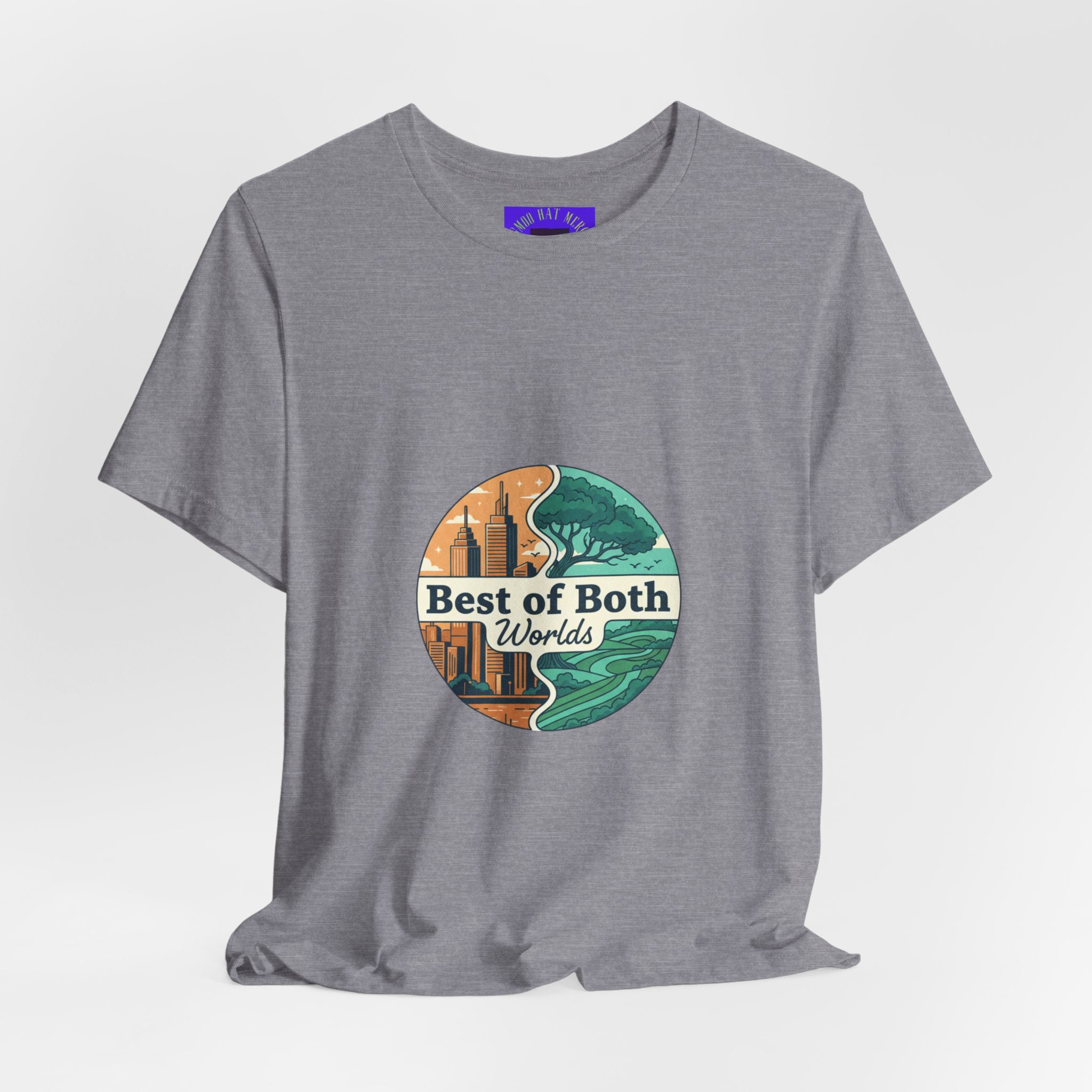 Best of Both Worlds Graphic Tee — Adventure & Ocean Vintage Circle Design