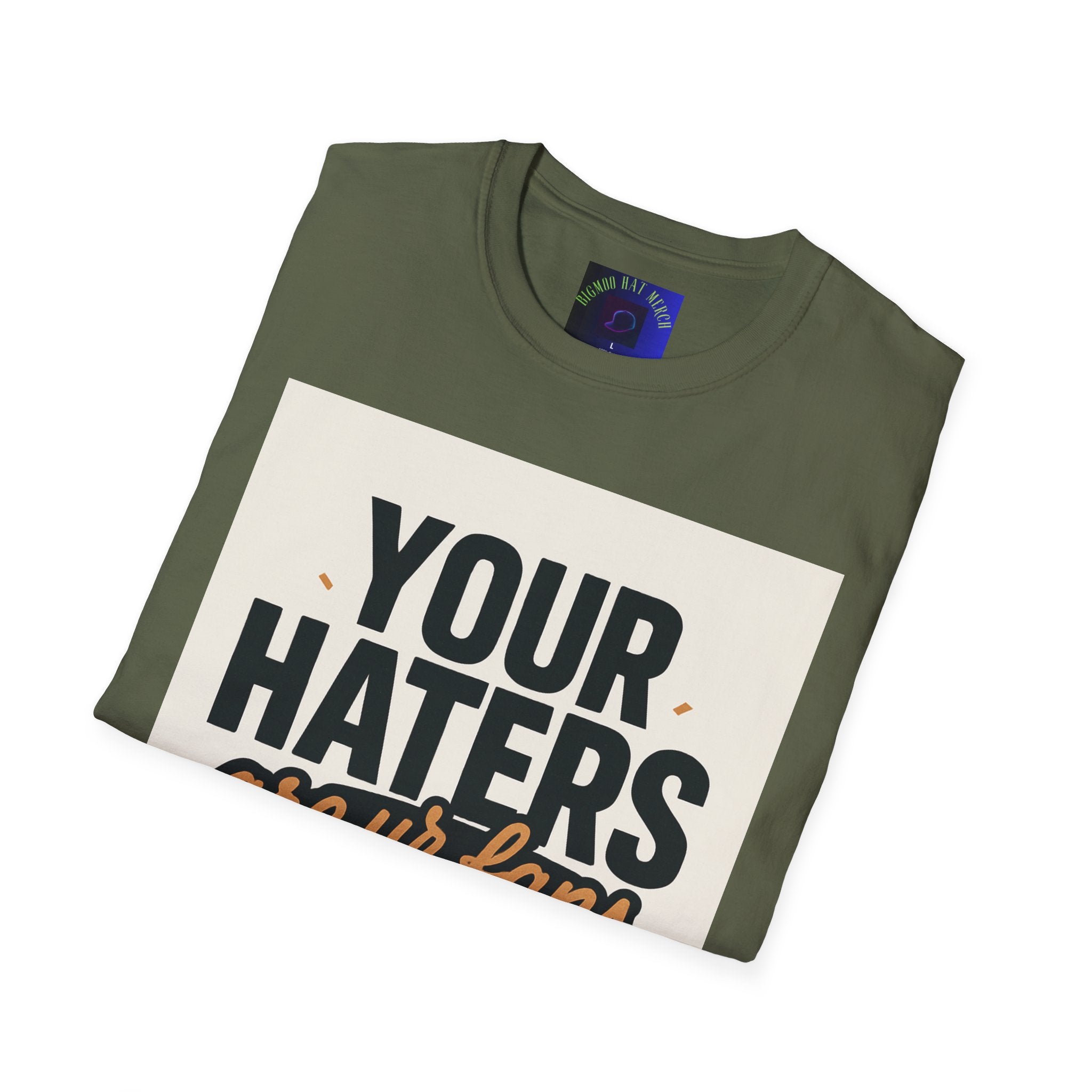 T-Shirt — "Your Haters Are Ur Fans" Retro Crowd Graphic Tee