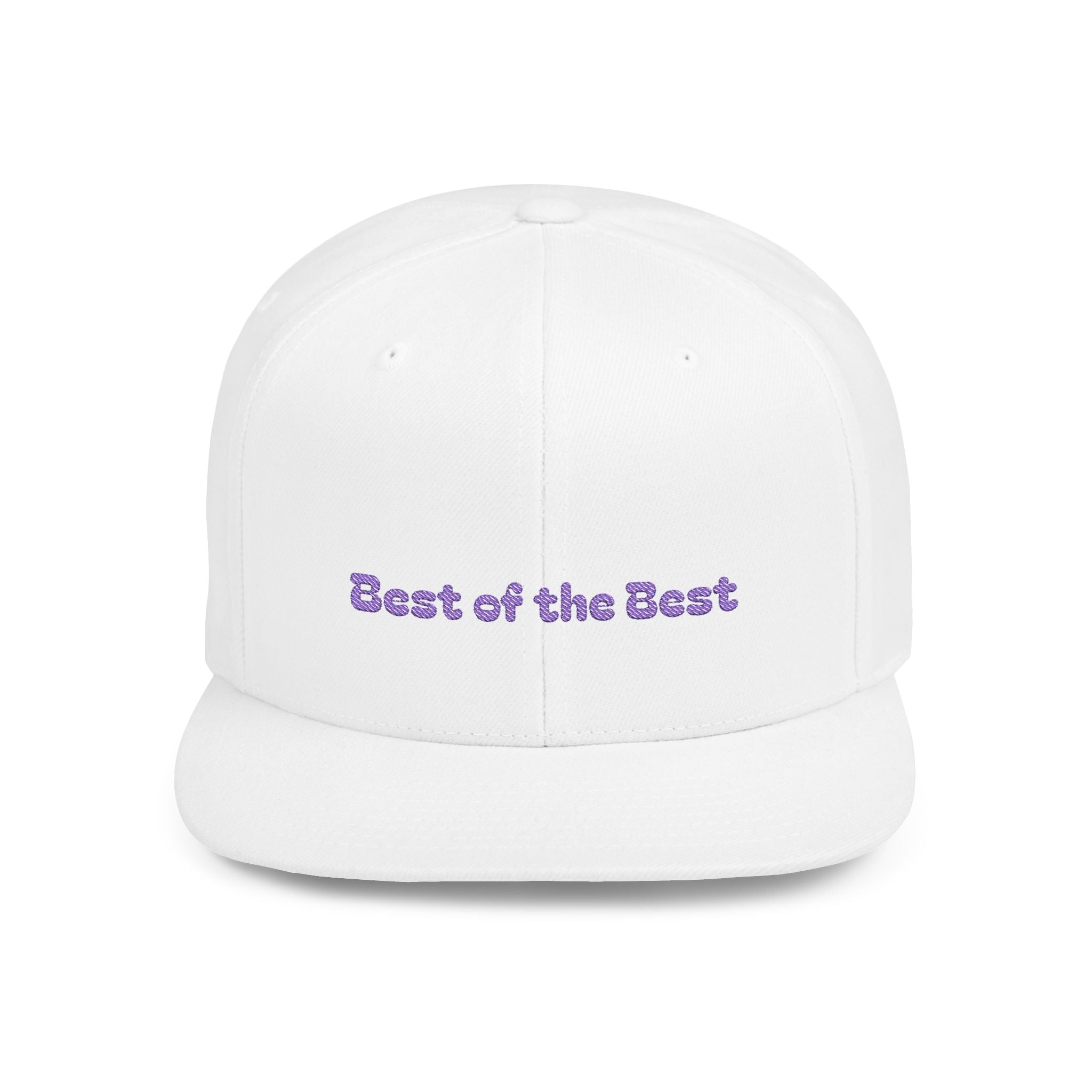 Best of the Best Flat Bill Snapback Cap, Cool Hat for Teens, Gift for Dad, Streetwear Accessories, Urban Style, Stylish Casual Wear