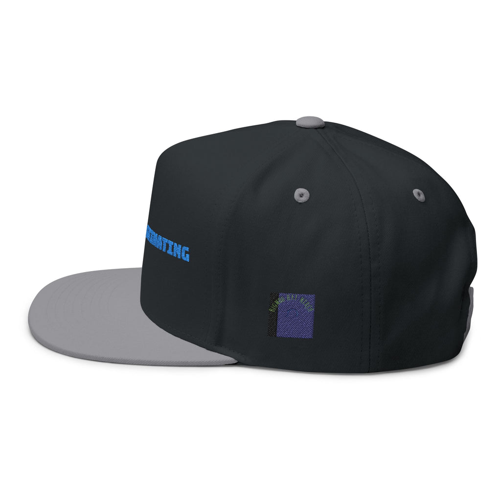 Flat Bill Cap - "Stop Procrastinating" | Trendy Unisex Hat, Casual Wear, Gift for Students, Motivational Apparel, Street Style