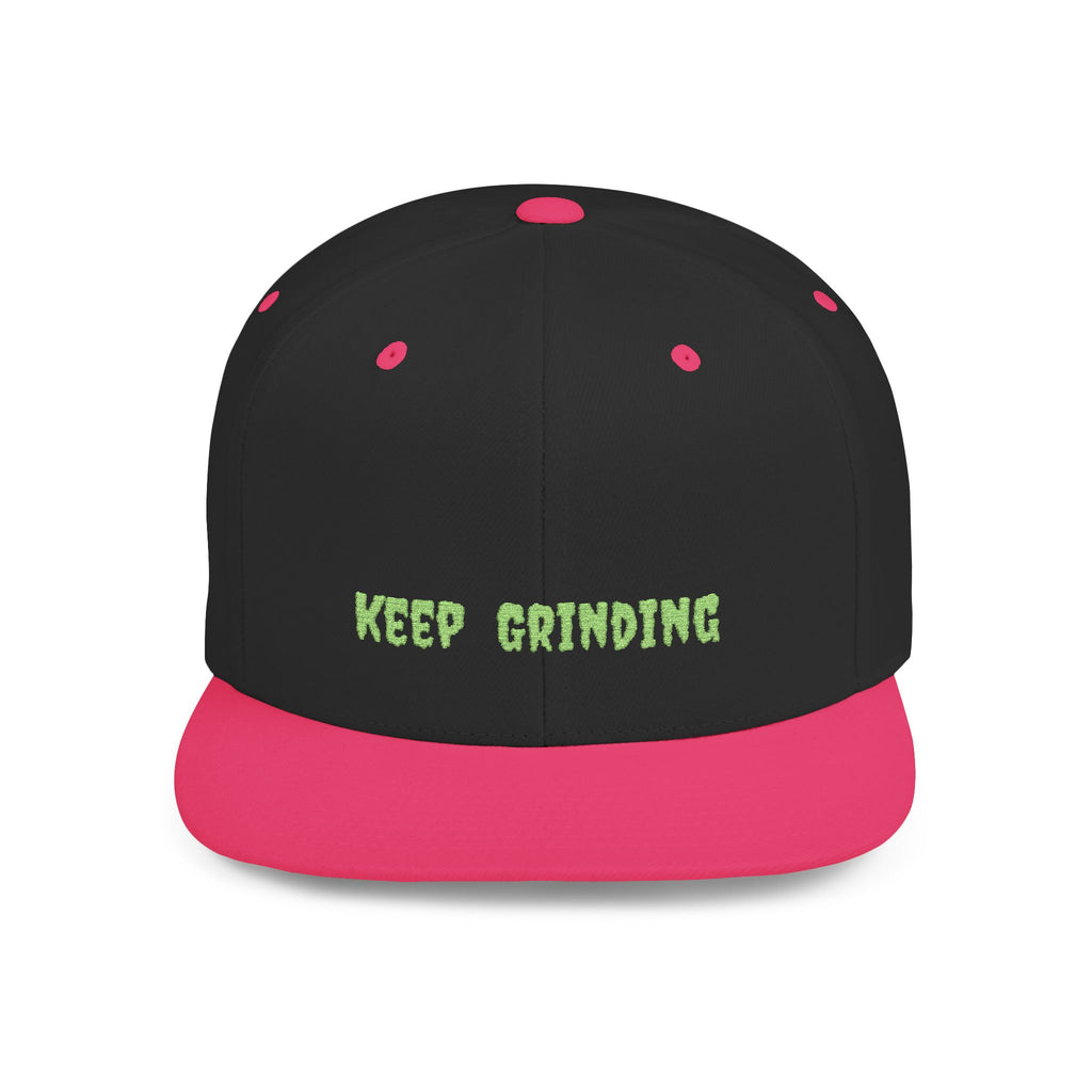 Keep Grinding Camo Snapback Hat