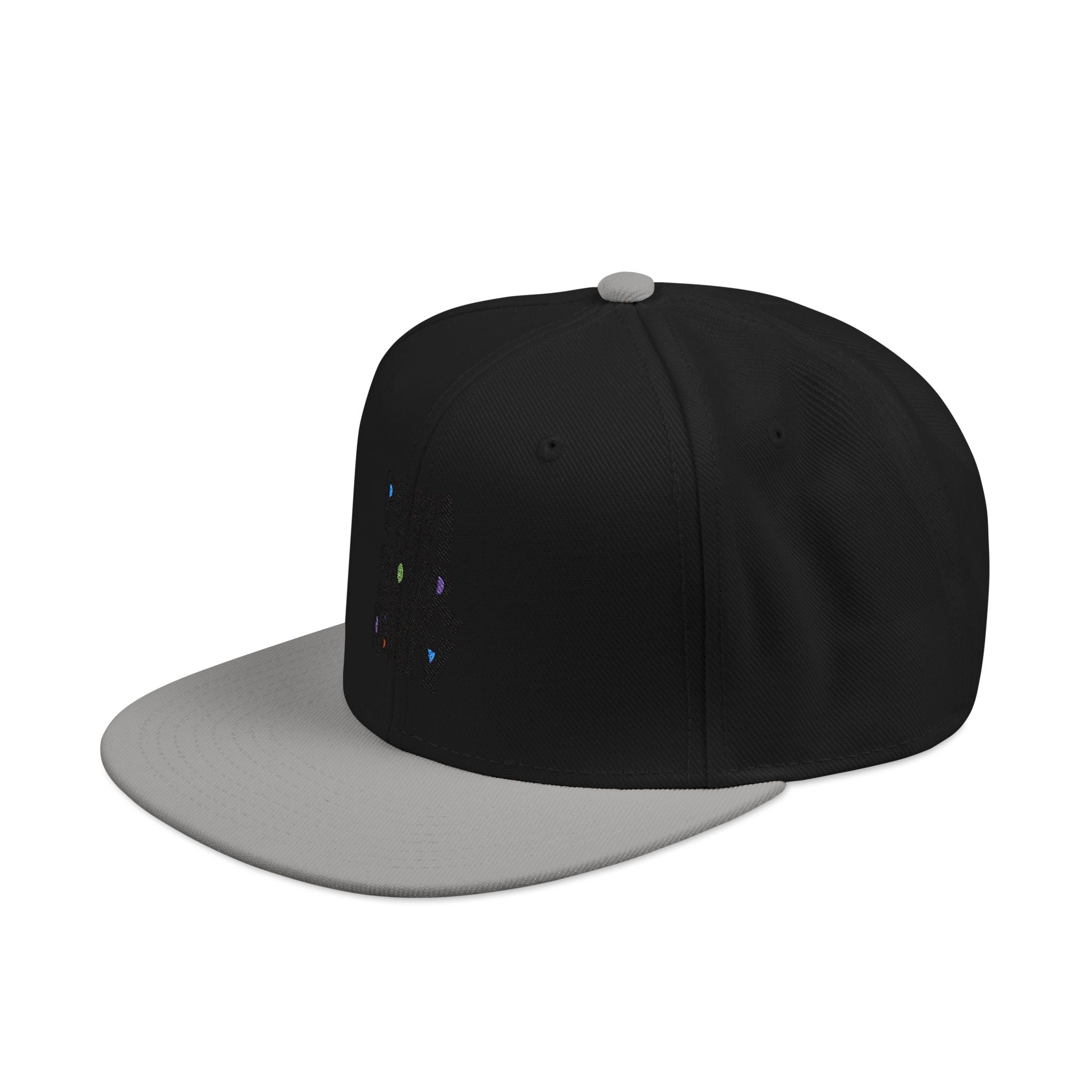 Embroidered ‘Boss Up’ Snapback Hat — Gray/Black Streetwear Cap