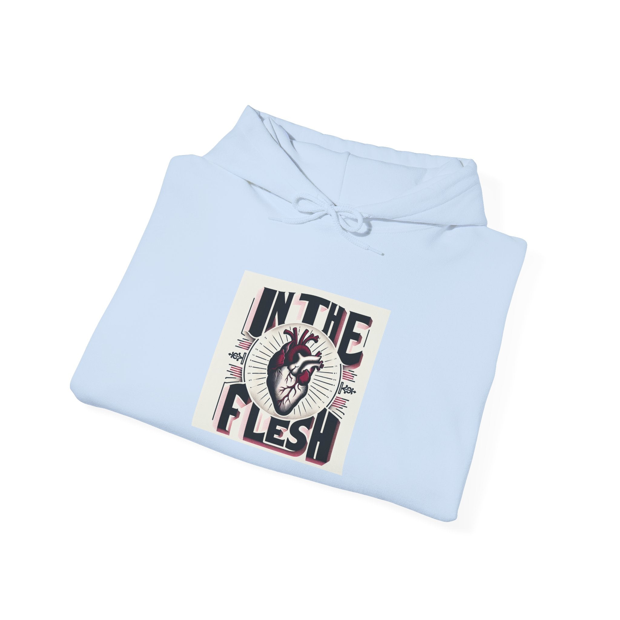 In The Flesh Hoodie — Anatomical Heart Graphic Pullover