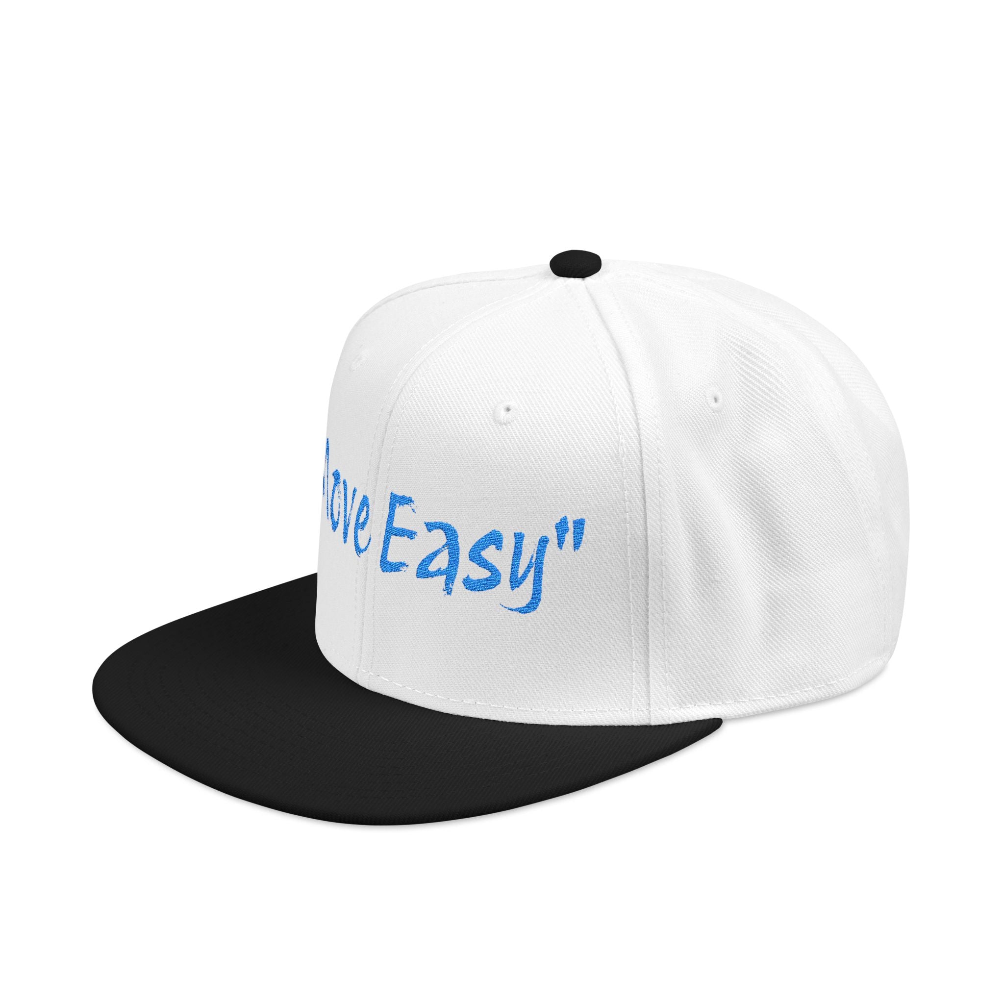 Stylish Snapback Cap - "Move Easy" Embroidered Design, Casual Hat, Streetwear Accessory, Gift for Him/Her, Everyday Wear