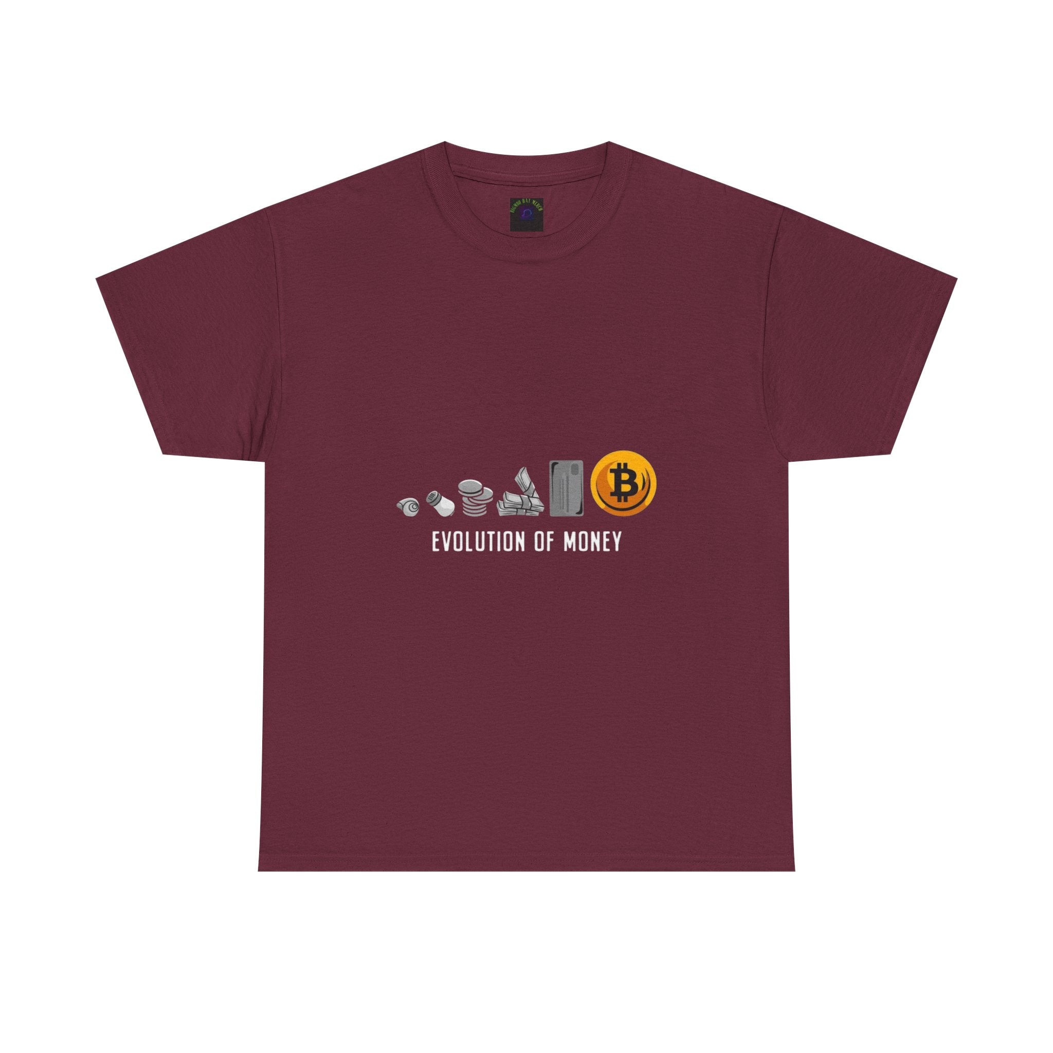 Bitcoin Evolution Tee — Cryptocurrency Mining Progress Graphic T‑Shirt