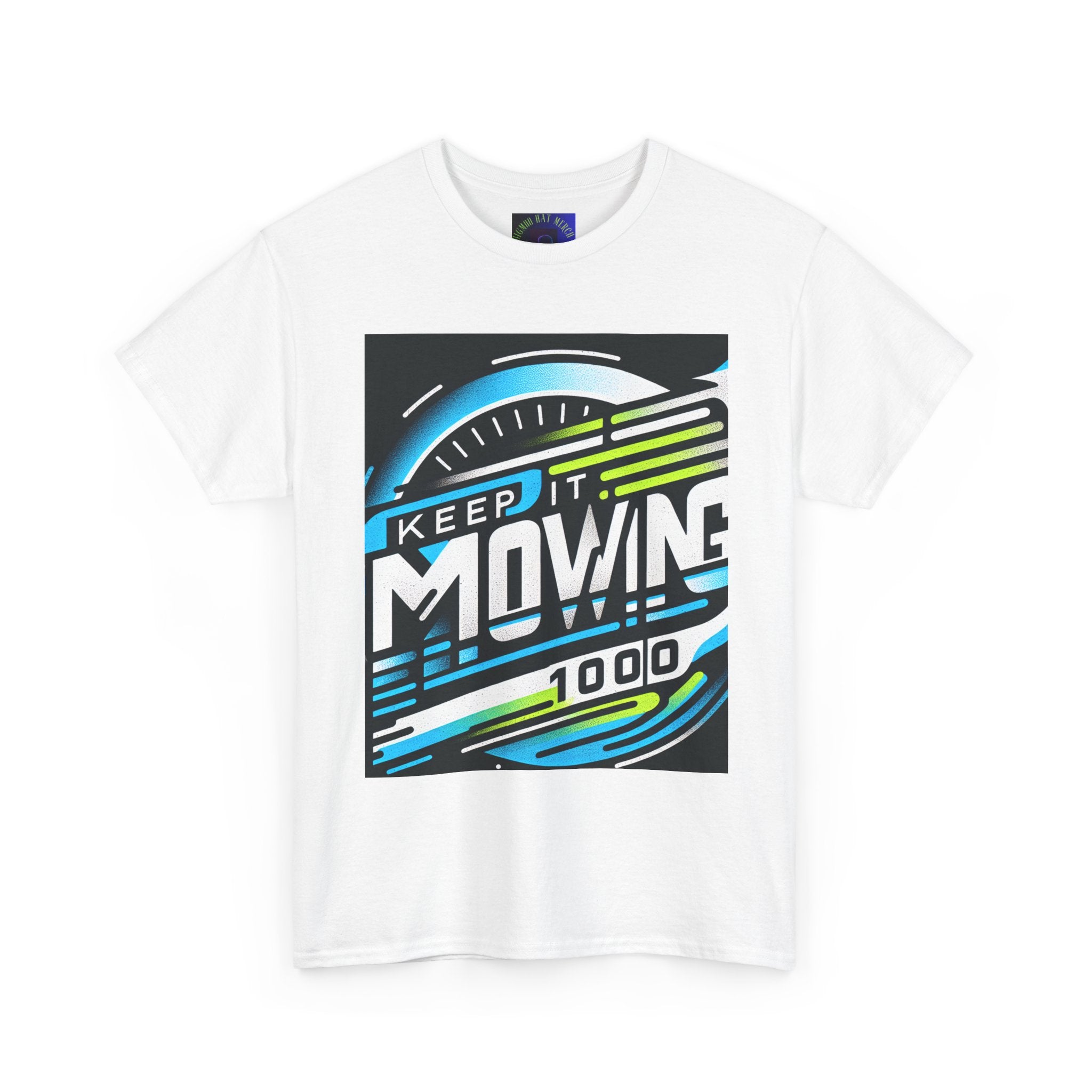 Keep It Moving Unisex Heavy Cotton Tee | Motivational Graphic Shirt for Fitness Lovers, Casual Wear, Gift Idea, Workout Apparel, Team Spirit