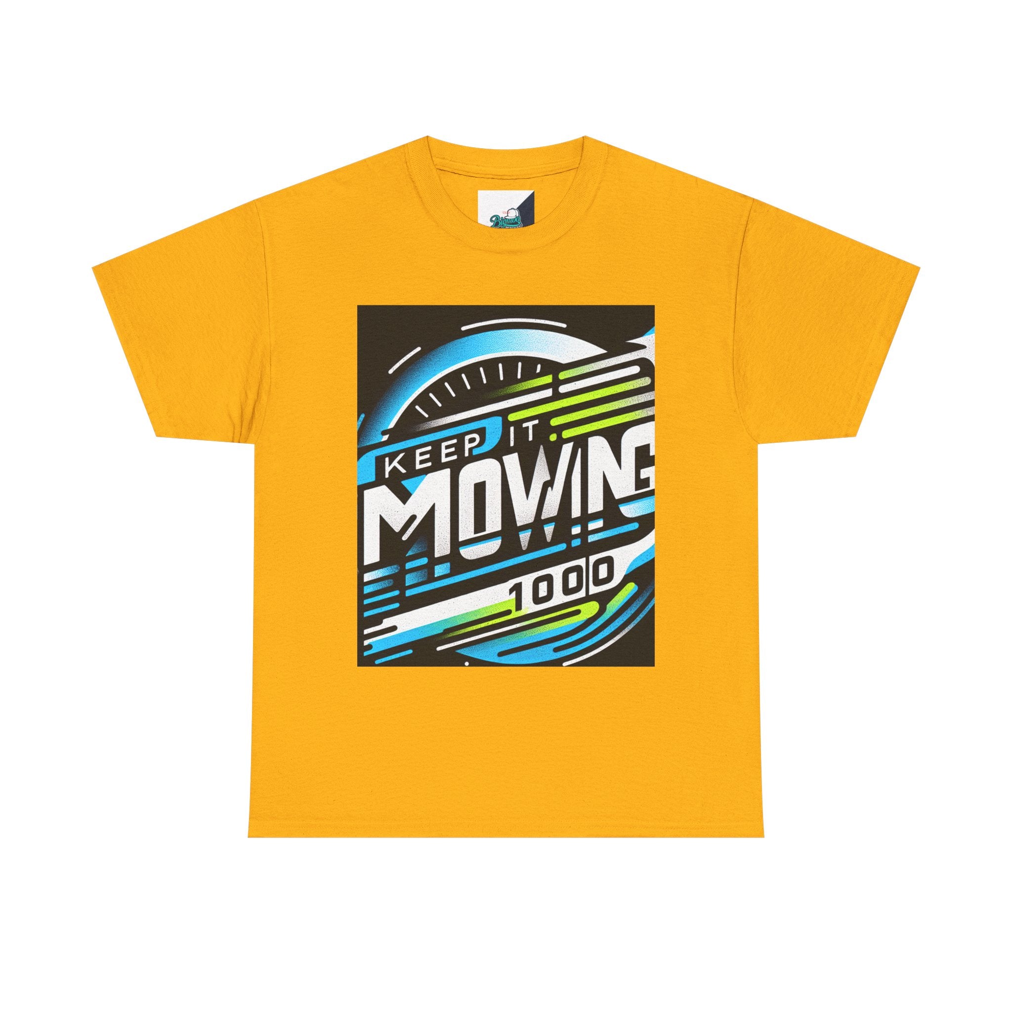 Keep It Moving Unisex Heavy Cotton Tee | Motivational Graphic Shirt for Fitness Lovers, Casual Wear, Gift Idea, Workout Apparel, Team Spirit