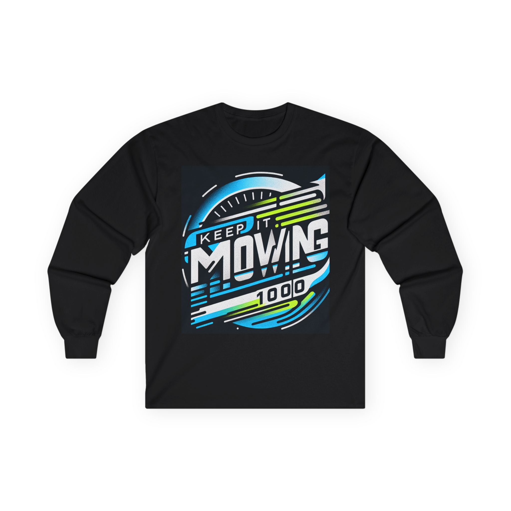 Motivational Long Sleeve Tee for Active Living, Unisex Cotton Shirt, Perfect Gift for Fitness Enthusiasts, Keep It Moving Apparel, [...]