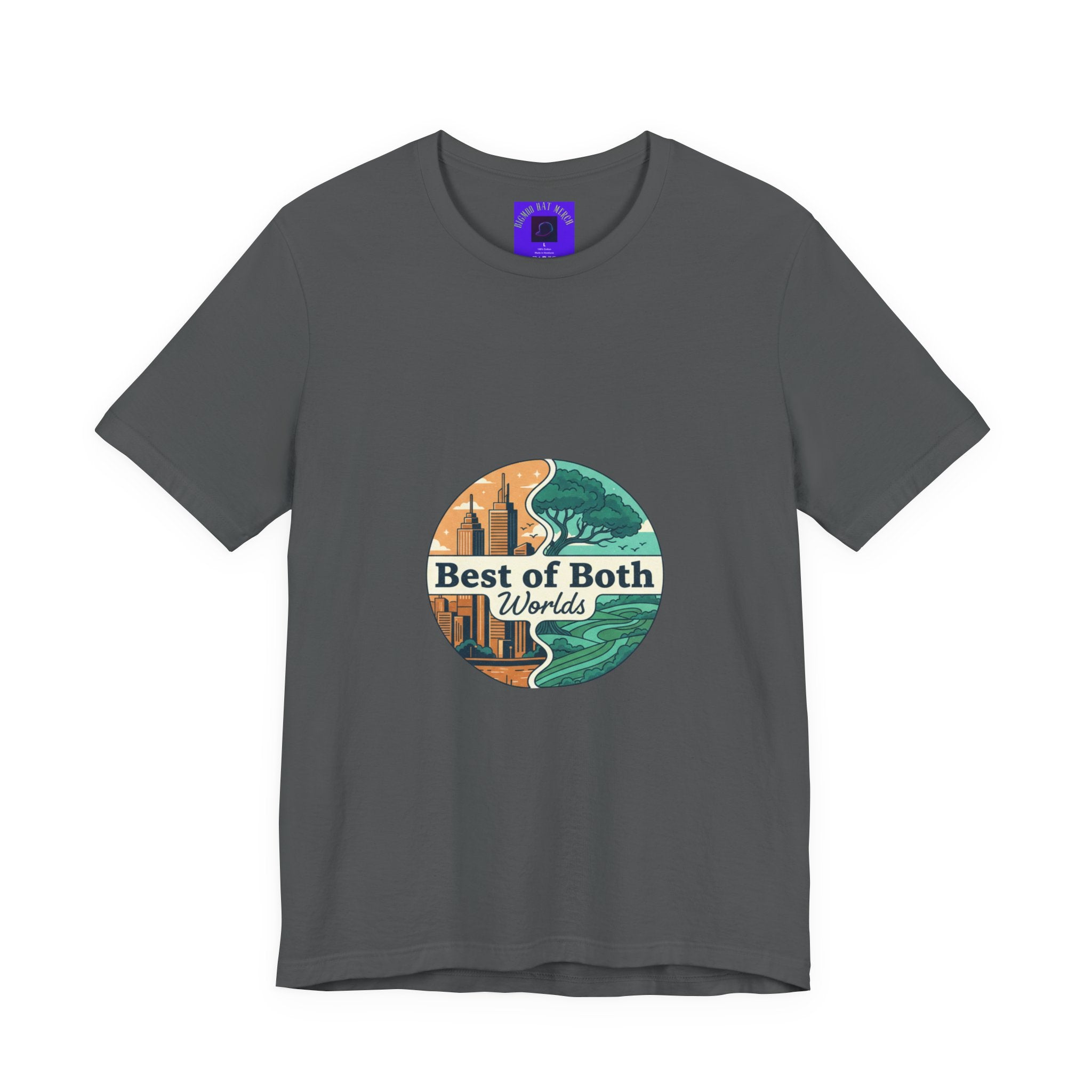 Best of Both Worlds Graphic Tee — Adventure & Ocean Vintage Circle Design