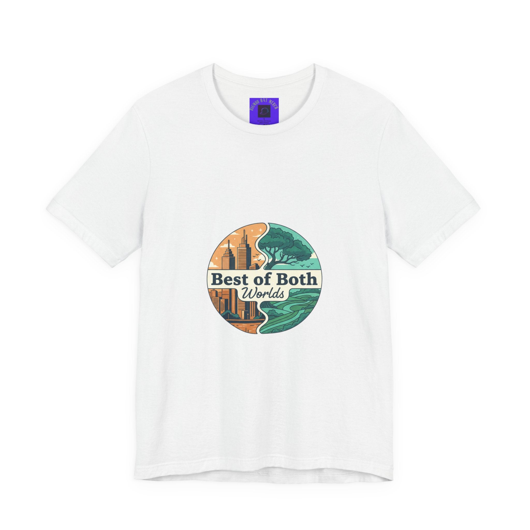 Best of Both Worlds Graphic Tee — Adventure & Ocean Vintage Circle Design