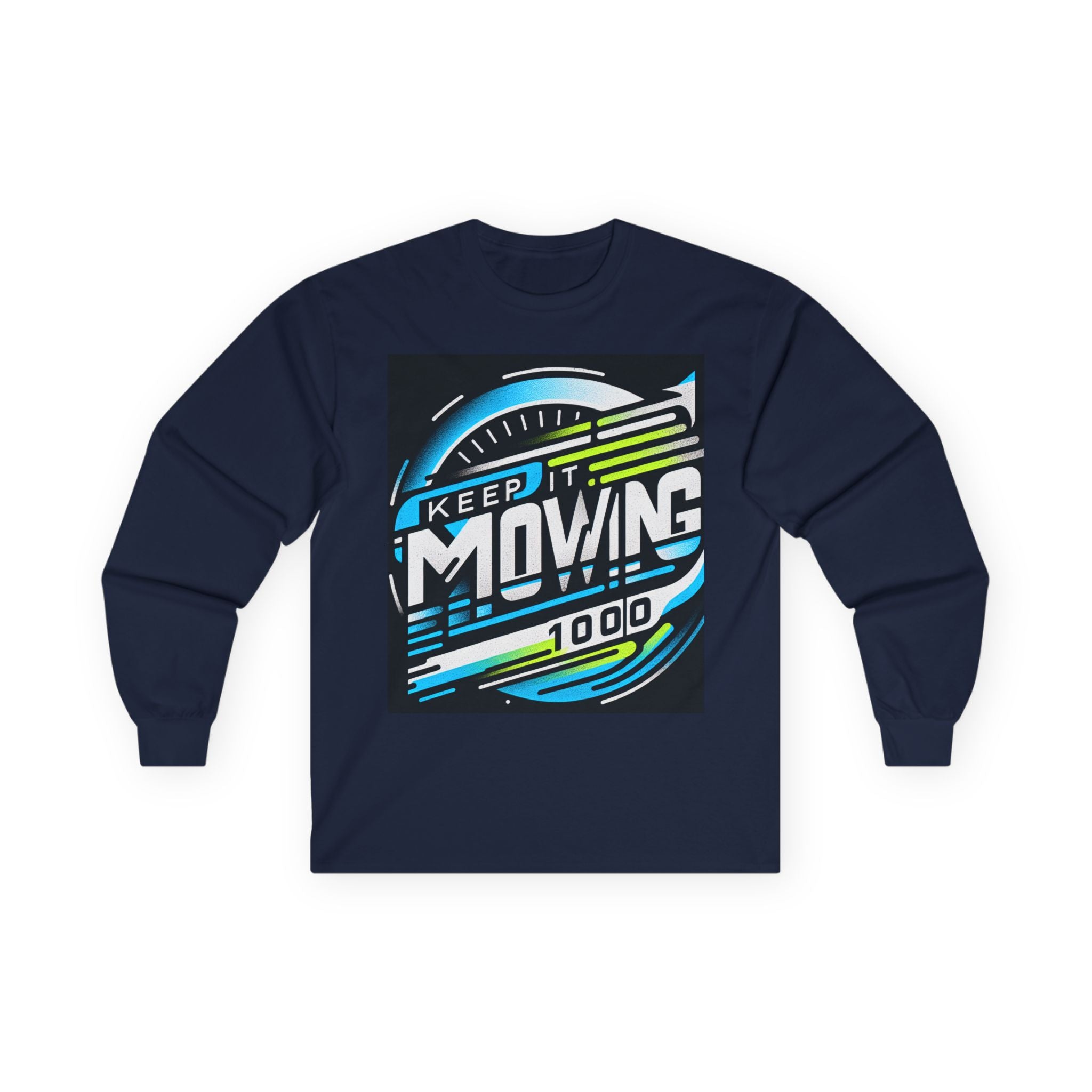 Motivational Long Sleeve Tee for Active Living, Unisex Cotton Shirt, Perfect Gift for Fitness Enthusiasts, Keep It Moving Apparel, [...]