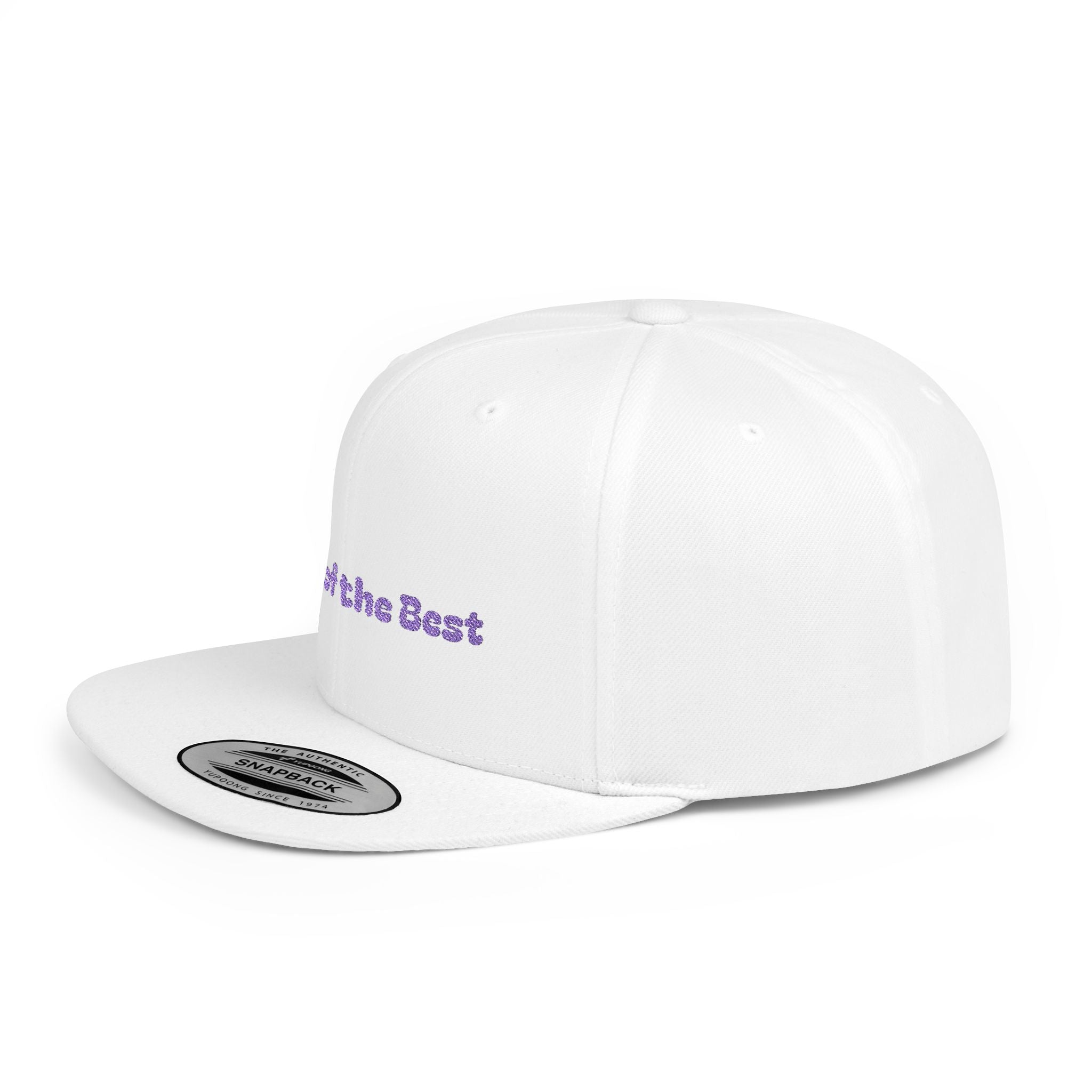 Best of the Best Flat Bill Snapback Cap, Cool Hat for Teens, Gift for Dad, Streetwear Accessories, Urban Style, Stylish Casual Wear