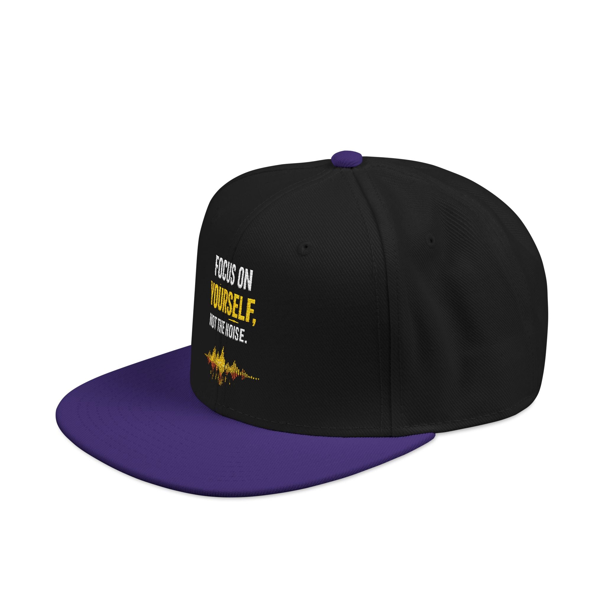Embroidered Motivational Snapback Hat - 'Focus on Progress' Streetwear Cap