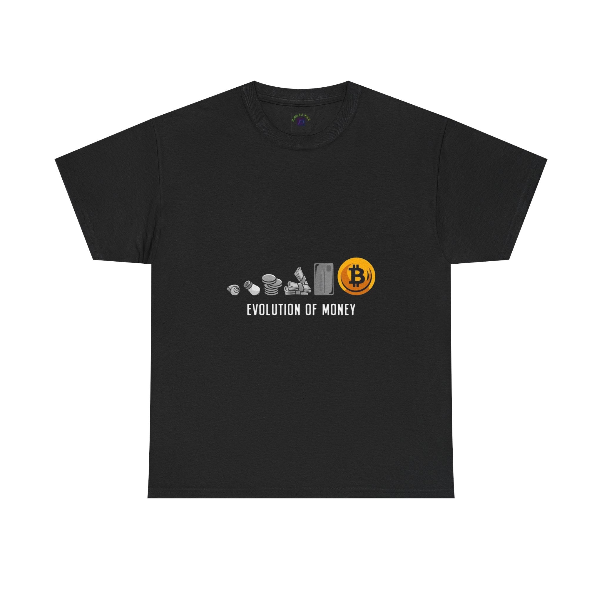 Bitcoin Evolution Tee — Cryptocurrency Mining Progress Graphic T‑Shirt
