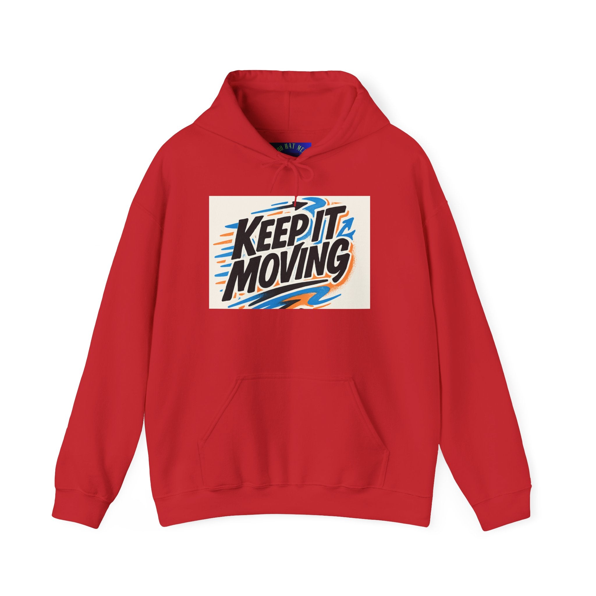 Keep It Moving Hoodie — Retro Motivational Pullover
