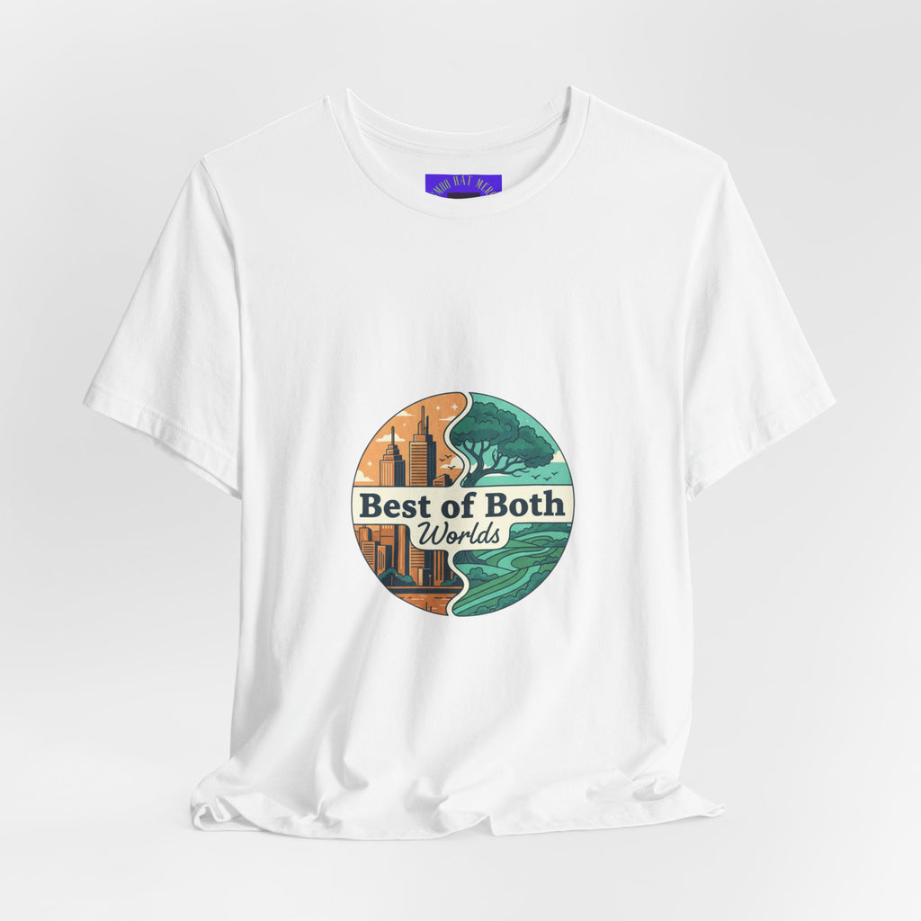 Best of Both Worlds Graphic Tee — Adventure & Ocean Vintage Circle Design