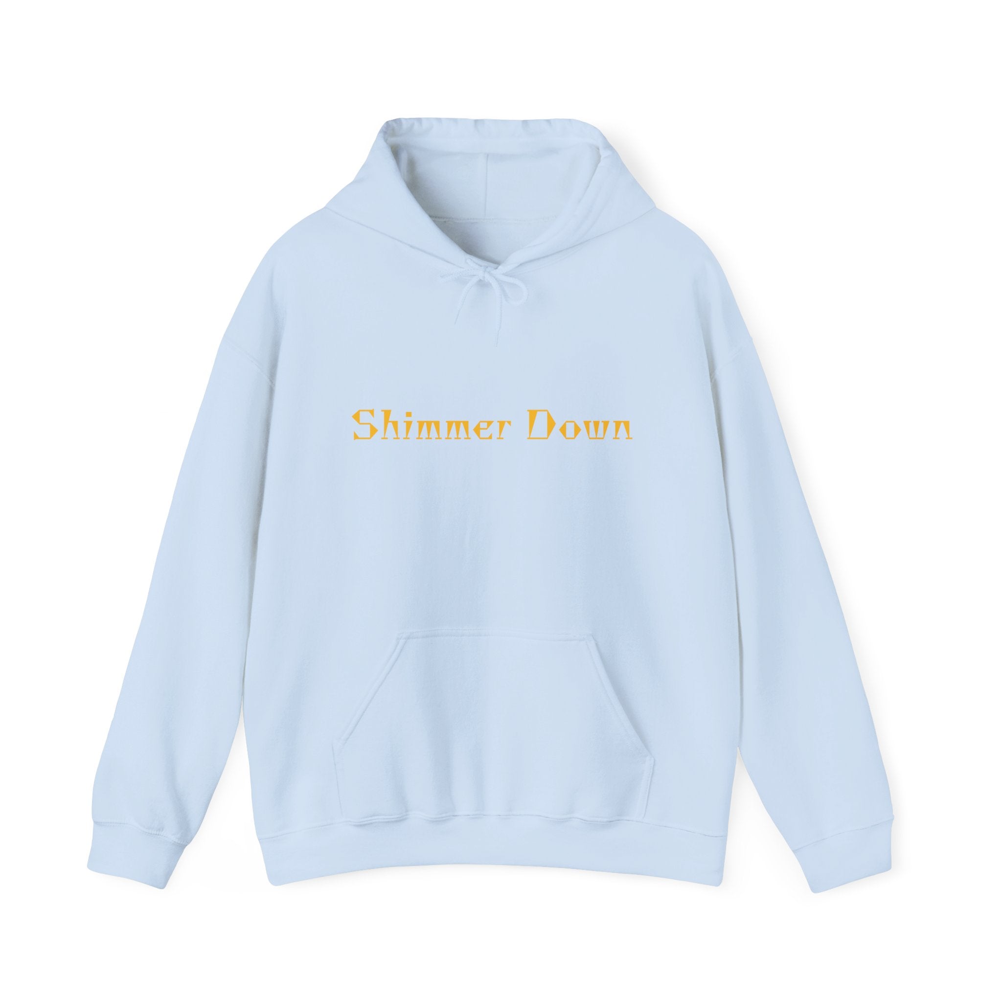 Shimmer Down Hoodie - Cozy Unisex Sweatshirt for Relaxation, Gift for Friends and Family, Casual Wear, Self-Care, Everyday Comfort