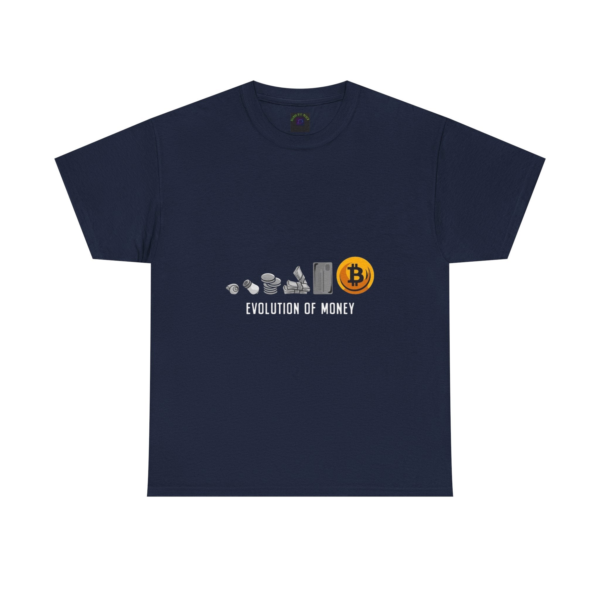 Bitcoin Evolution Tee — Cryptocurrency Mining Progress Graphic T‑Shirt