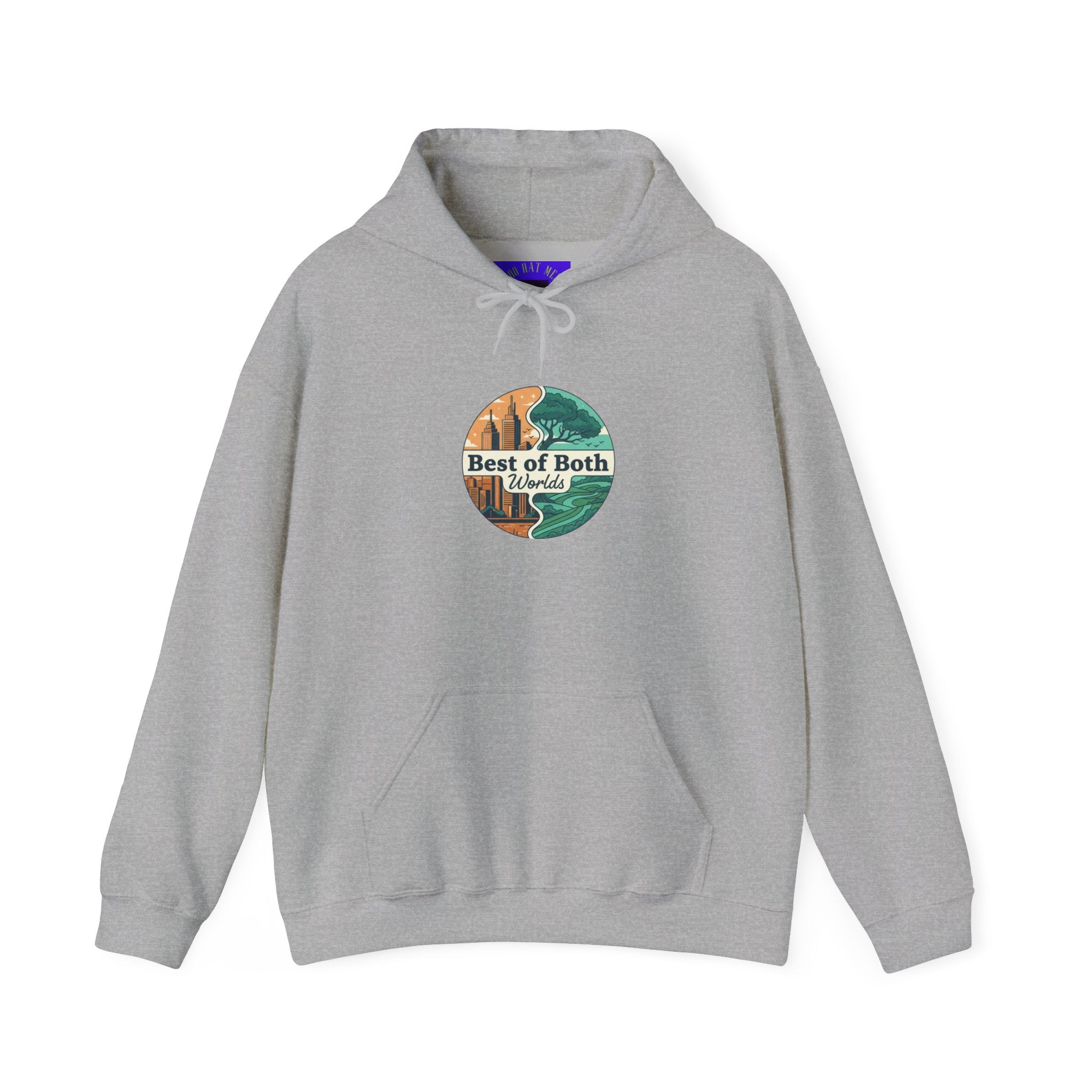 Three-Panel Fleece Hoodie