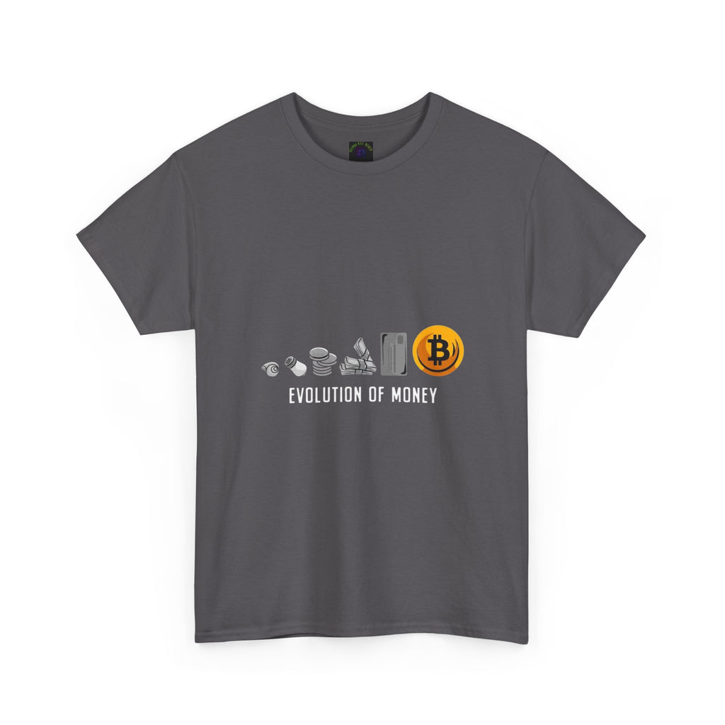 Bitcoin Evolution Tee — Cryptocurrency Mining Progress Graphic T‑Shirt