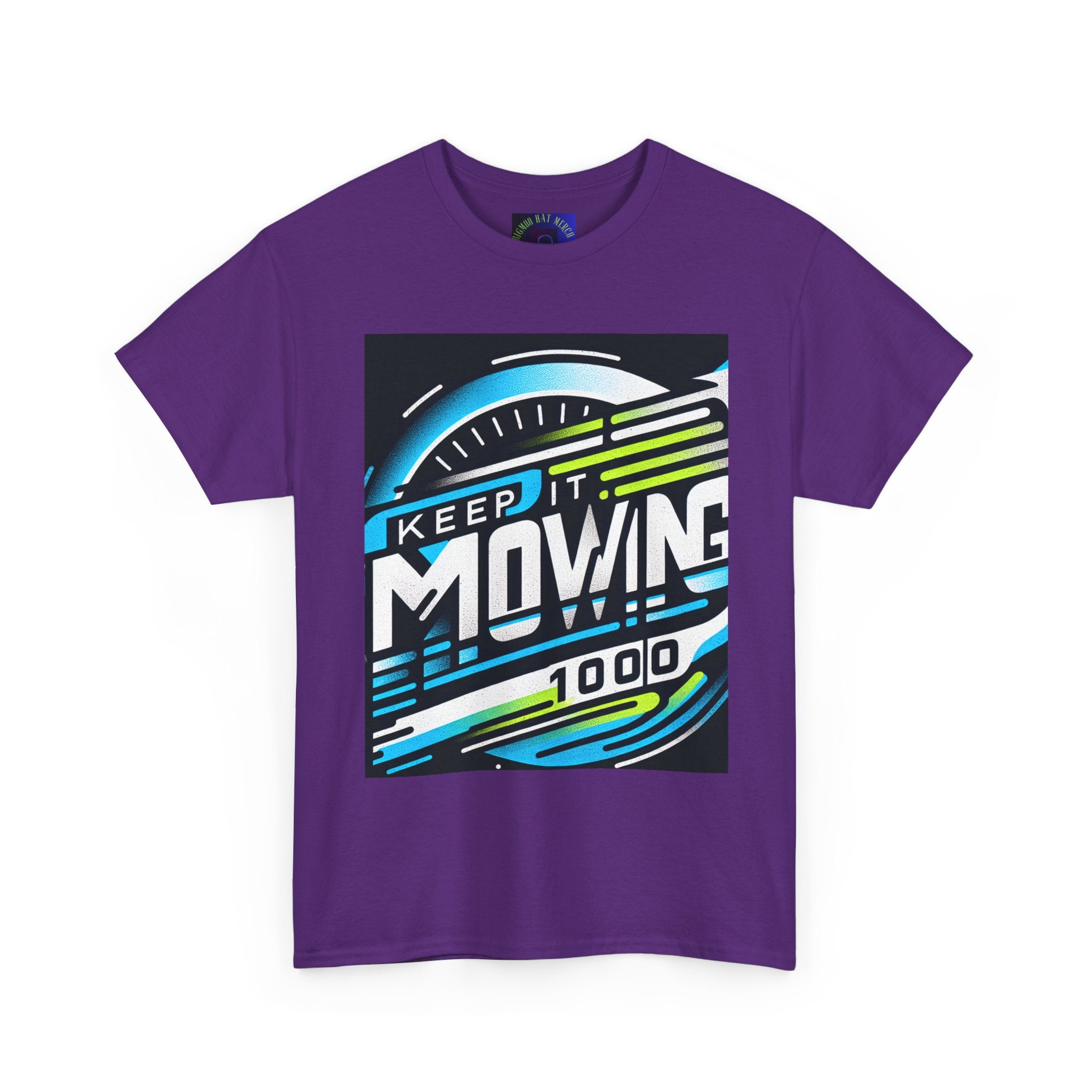 Keep It Moving Unisex Heavy Cotton Tee | Motivational Graphic Shirt for Fitness Lovers, Casual Wear, Gift Idea, Workout Apparel, Team Spirit