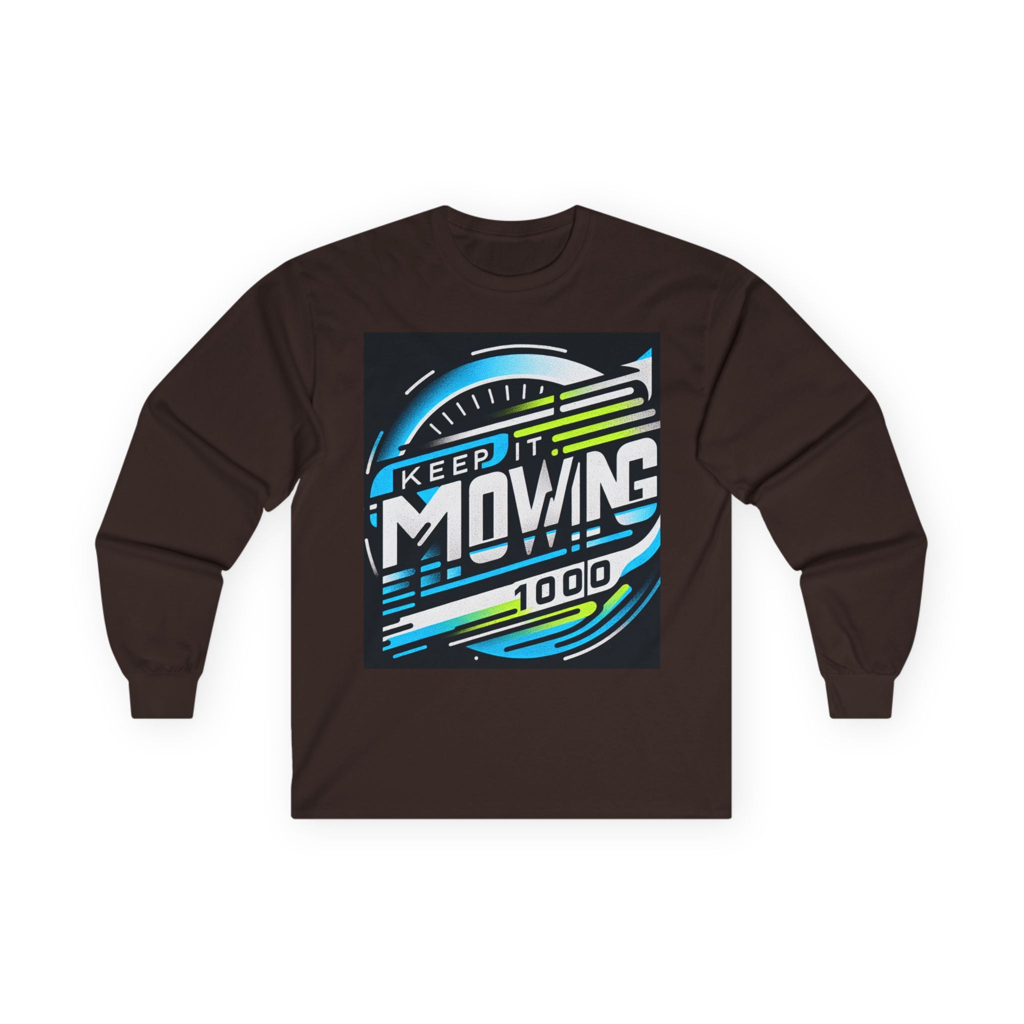 Motivational Long Sleeve Tee for Active Living, Unisex Cotton Shirt, Perfect Gift for Fitness Enthusiasts, Keep It Moving Apparel, [...]