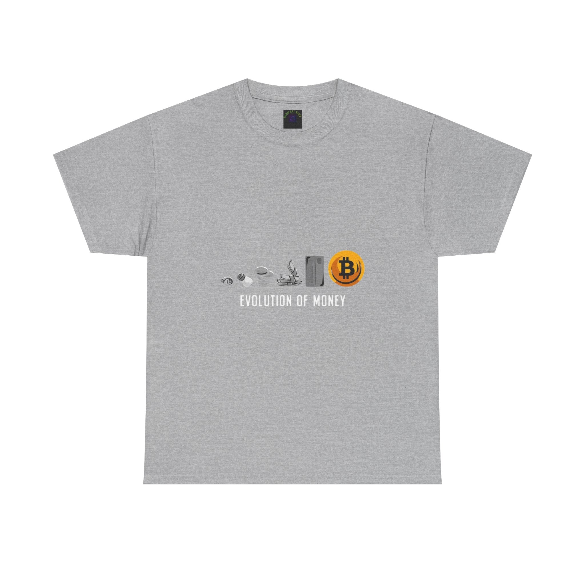 Bitcoin Evolution Tee — Cryptocurrency Mining Progress Graphic T‑Shirt