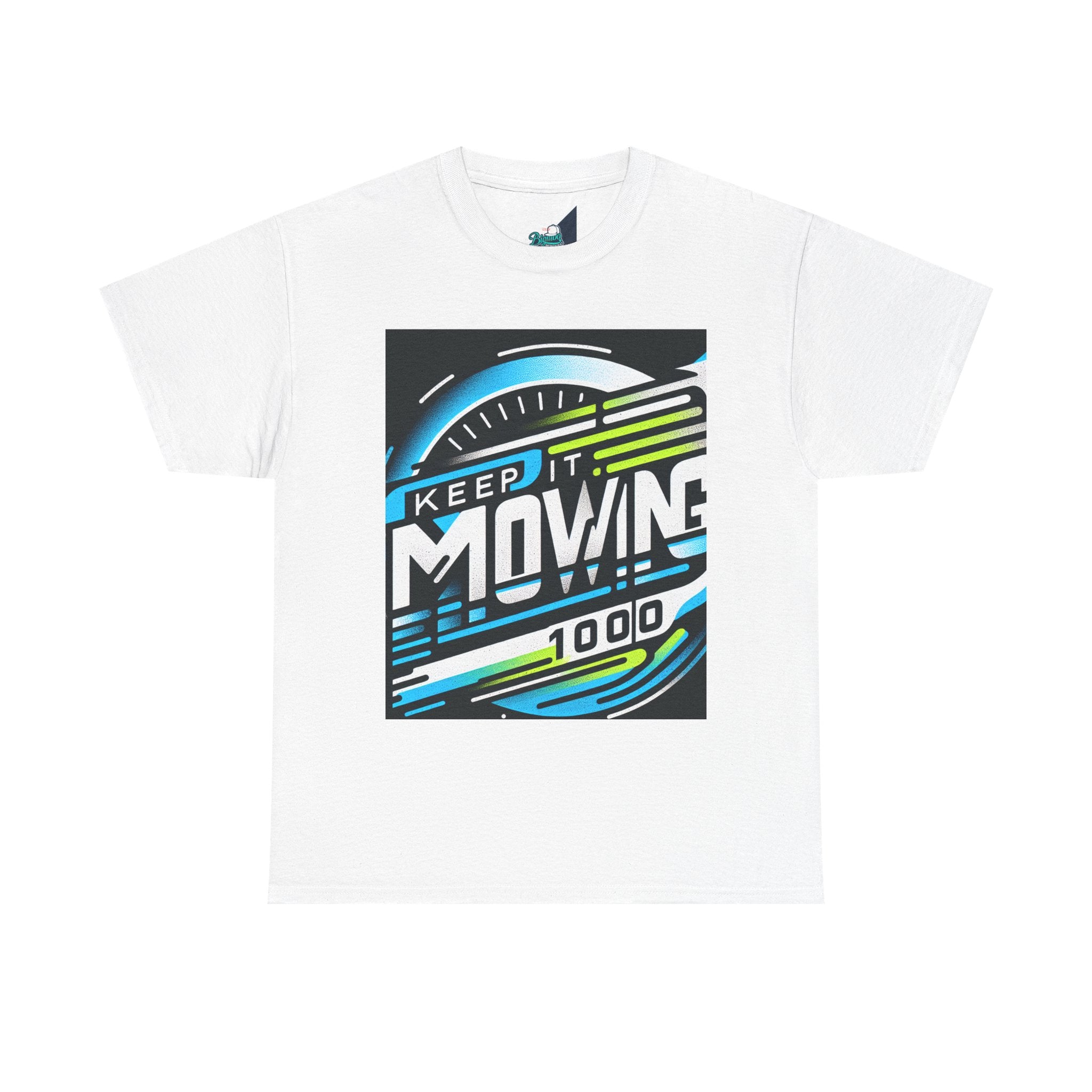 Keep It Moving Unisex Heavy Cotton Tee | Motivational Graphic Shirt for Fitness Lovers, Casual Wear, Gift Idea, Workout Apparel, Team Spirit