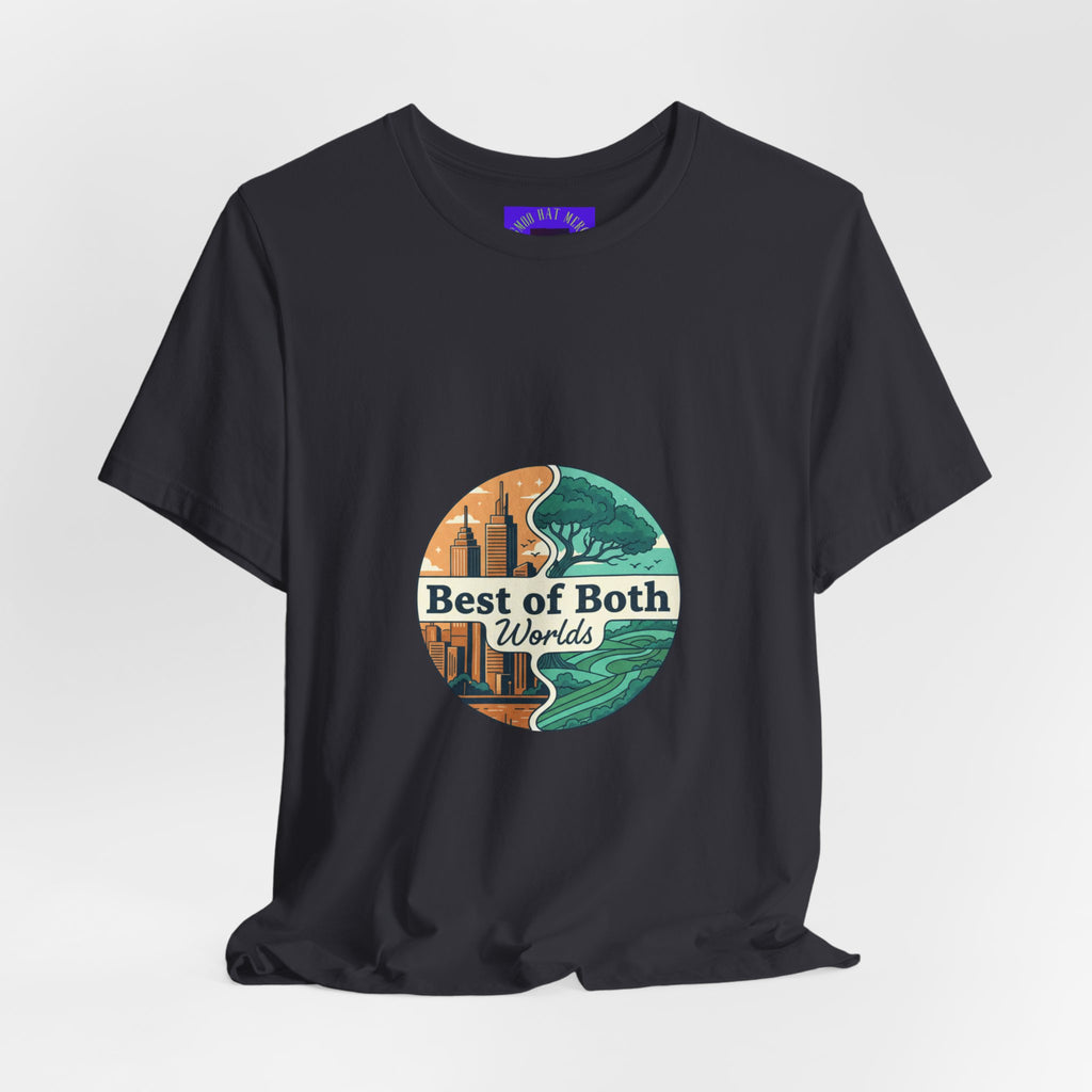 Best of Both Worlds Graphic Tee — Adventure & Ocean Vintage Circle Design