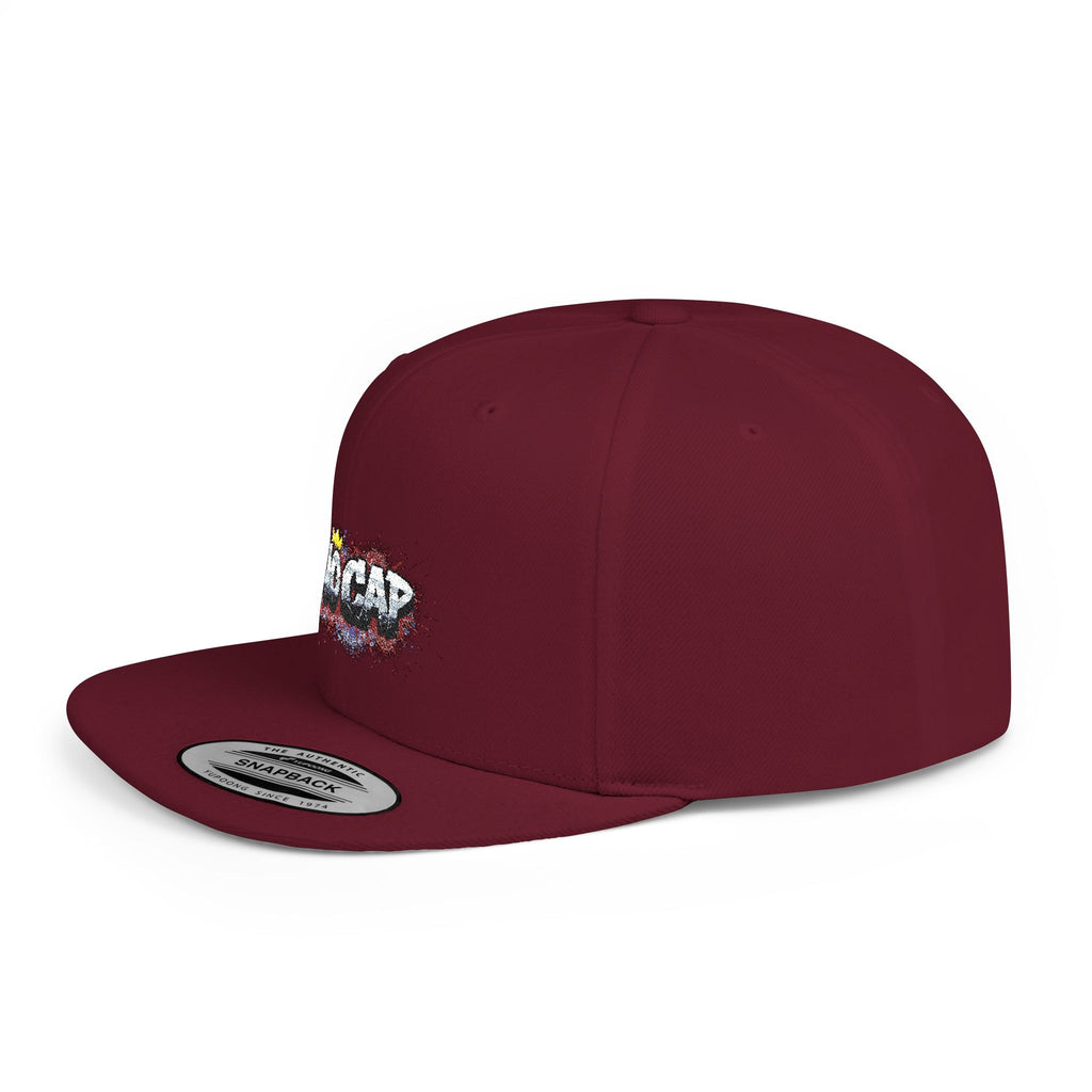 Snapback Hat — 'No Cap' Graffiti Crown Streetwear Baseball Hat