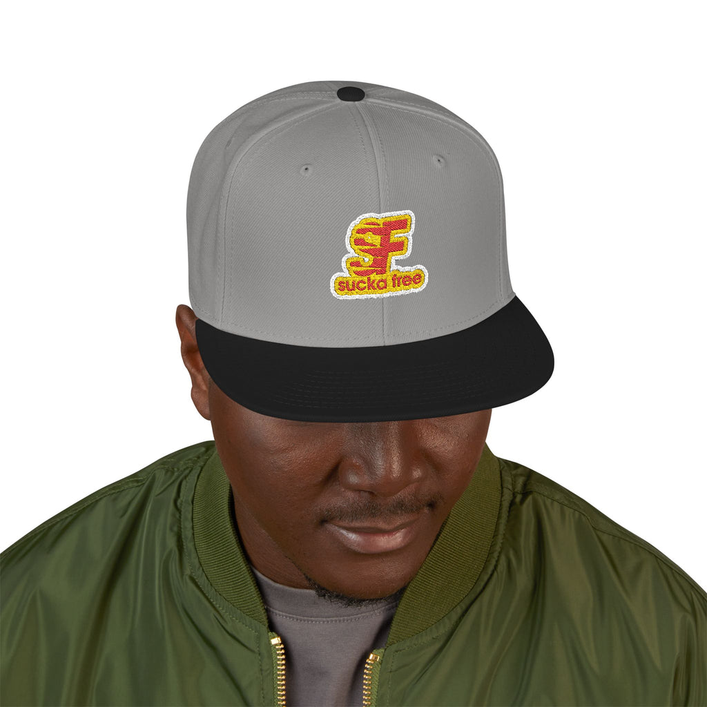 Embroidered Floral Letter 'E' Snapback Hat — Floral Initial Cap