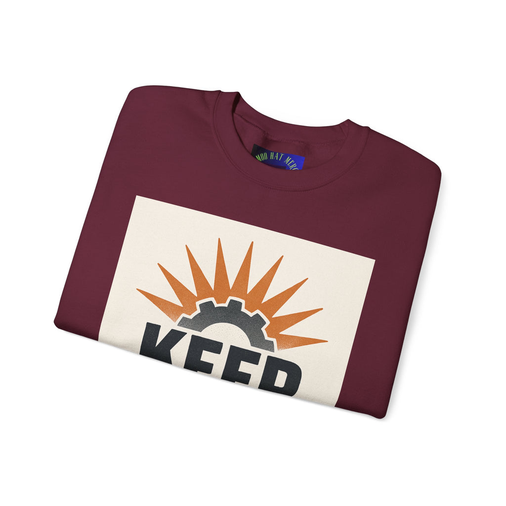 Keep Grinding Sweatshirt — Motivational Crewneck for Hustle & Gym Enthusiasts