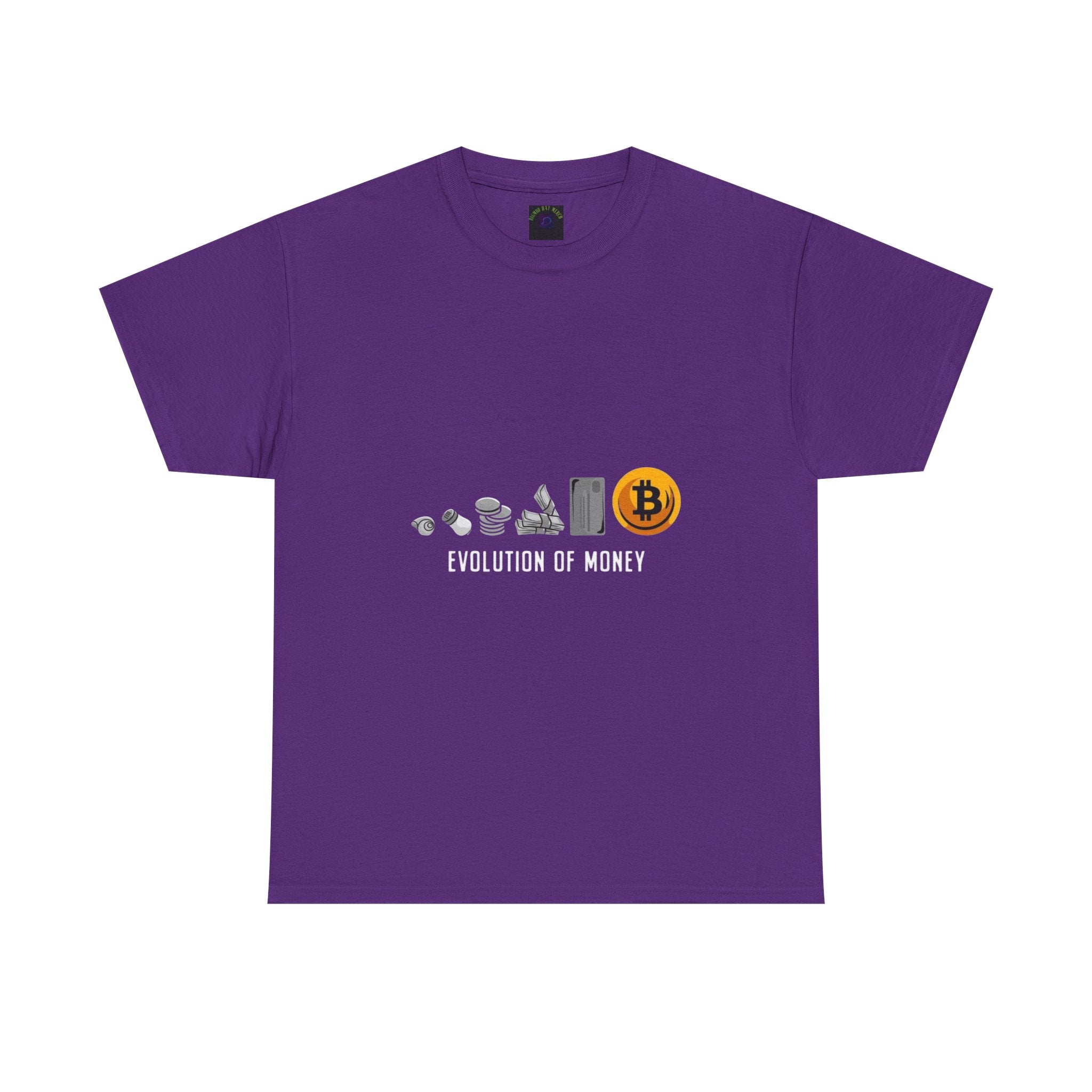 Bitcoin Evolution Tee — Cryptocurrency Mining Progress Graphic T‑Shirt