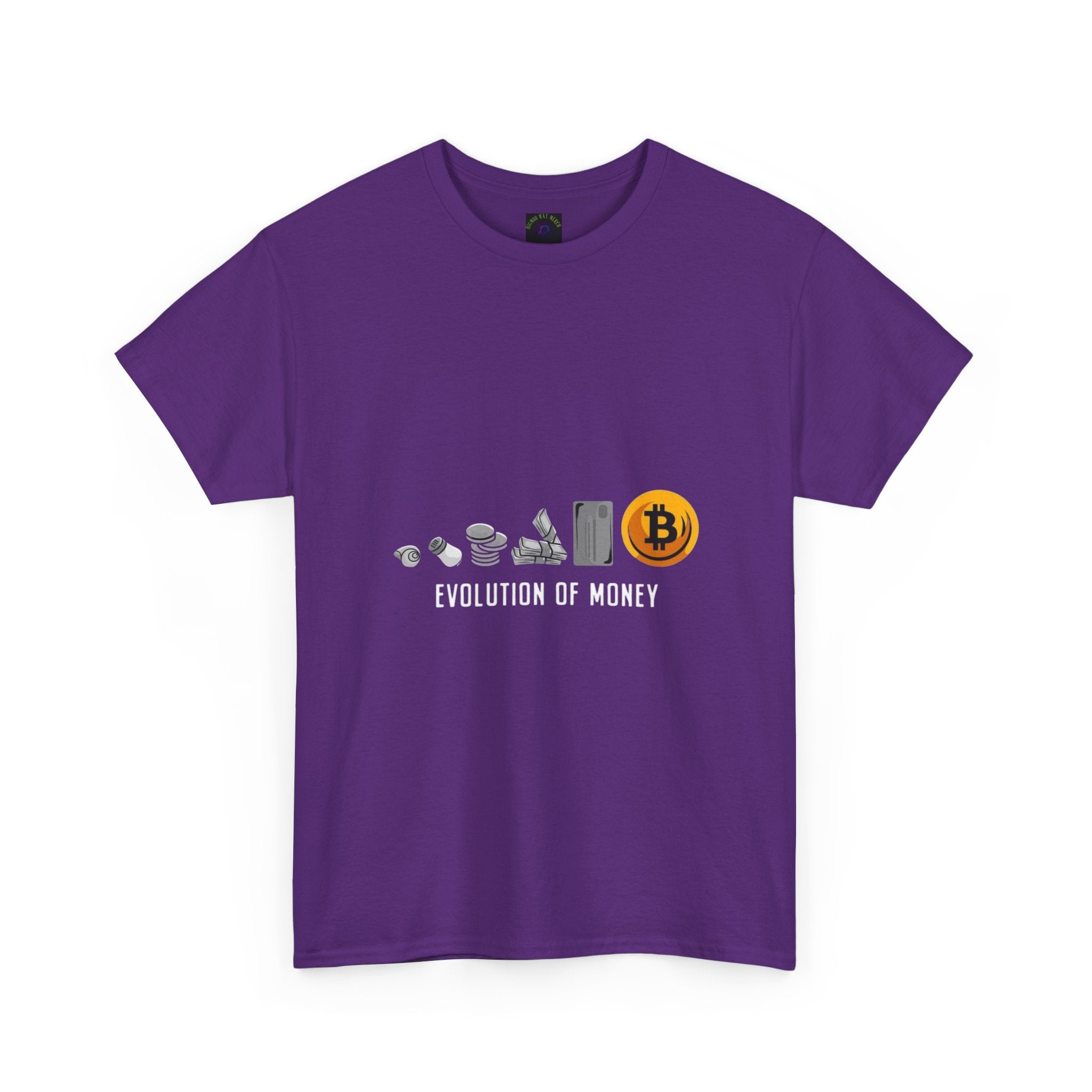 Bitcoin Evolution Tee — Cryptocurrency Mining Progress Graphic T‑Shirt