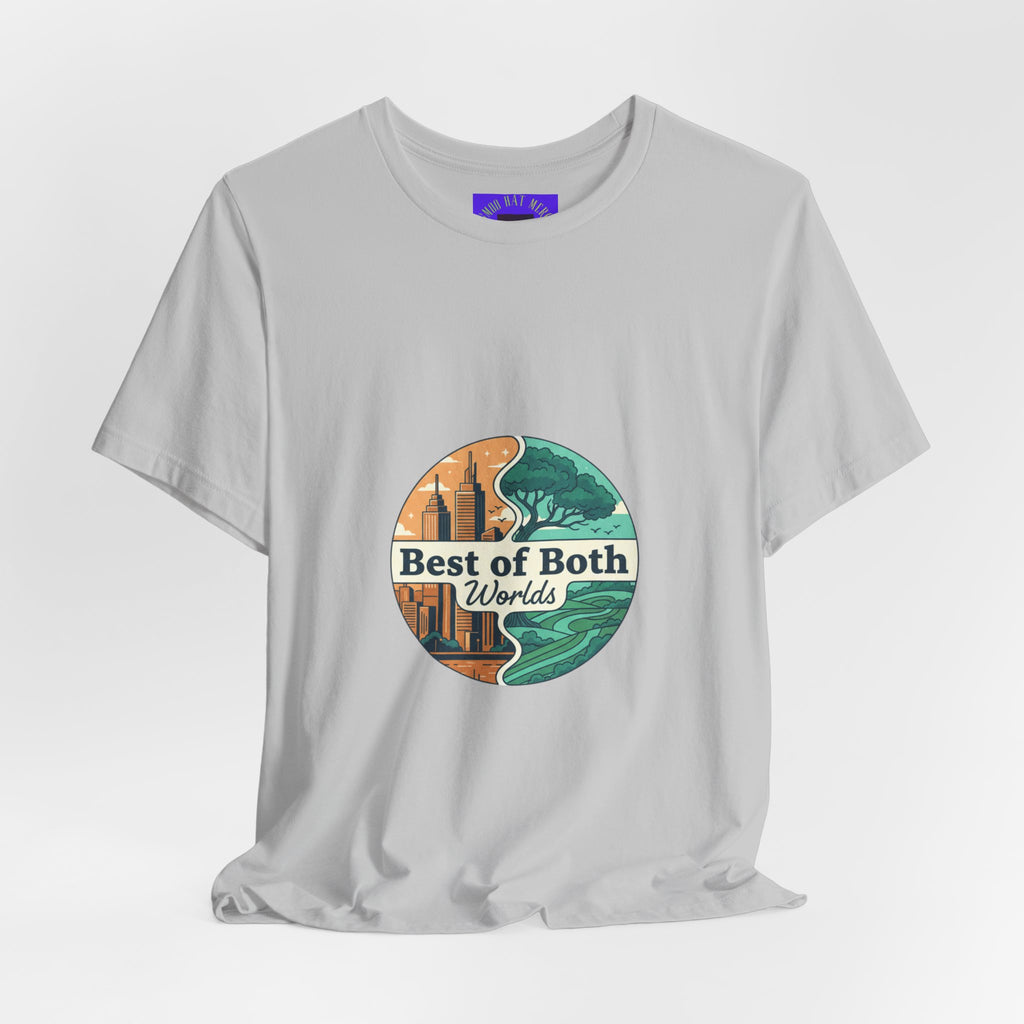Best of Both Worlds Graphic Tee — Adventure & Ocean Vintage Circle Design