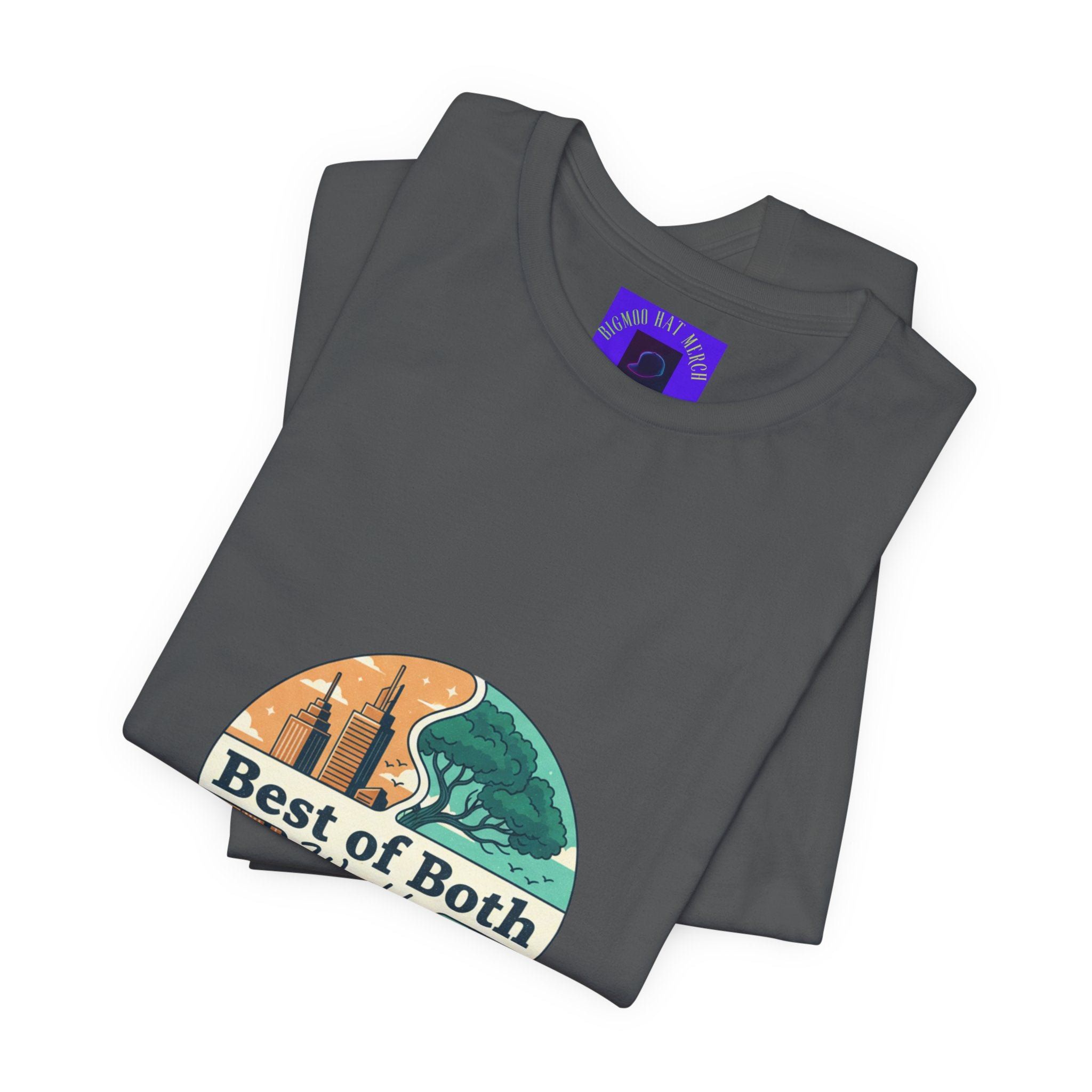 Best of Both Worlds Graphic Tee — Adventure & Ocean Vintage Circle Design