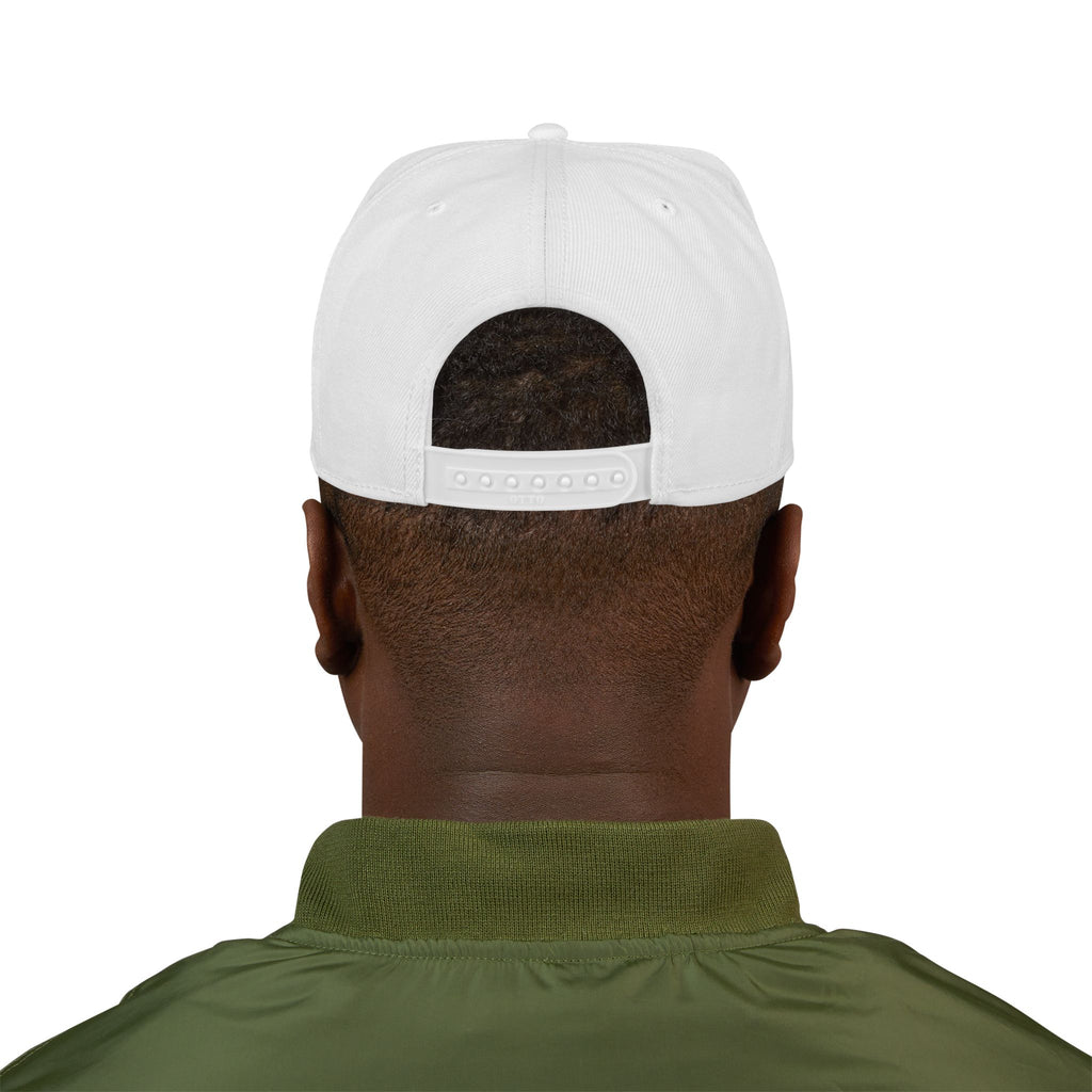 Flat Bill Cap — Embroidered "Trust Your Gut" Street Style Snapback