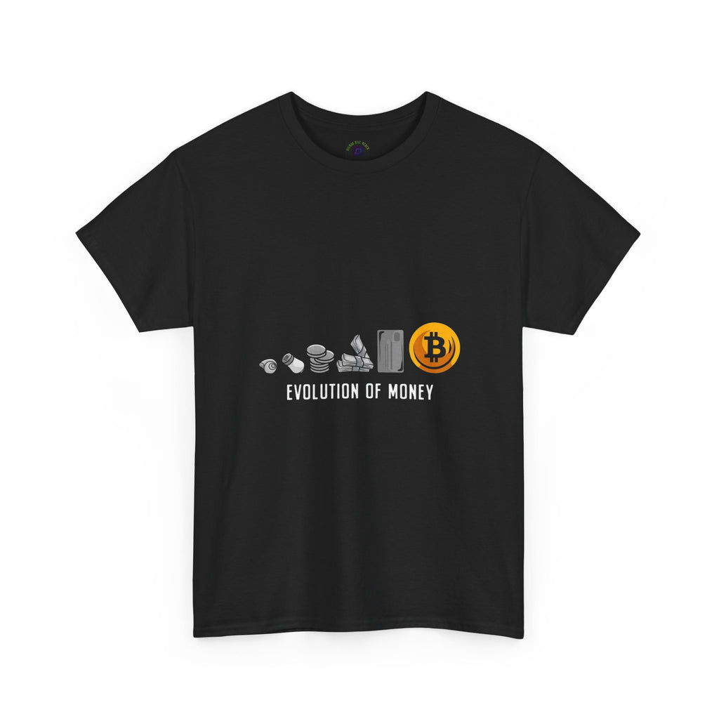 Bitcoin Evolution Tee — Cryptocurrency Mining Progress Graphic T‑Shirt