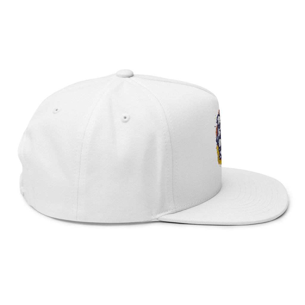 Flat Bill Cap — Embroidered "Be Authentic, Be You, Stay True" Snapback