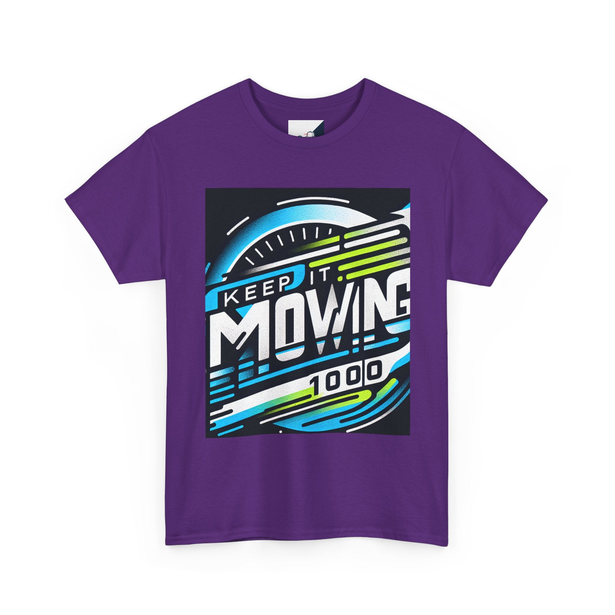 Keep It Moving Unisex Heavy Cotton Tee | Motivational Graphic Shirt for Fitness Lovers, Casual Wear, Gift Idea, Workout Apparel, Team Spirit