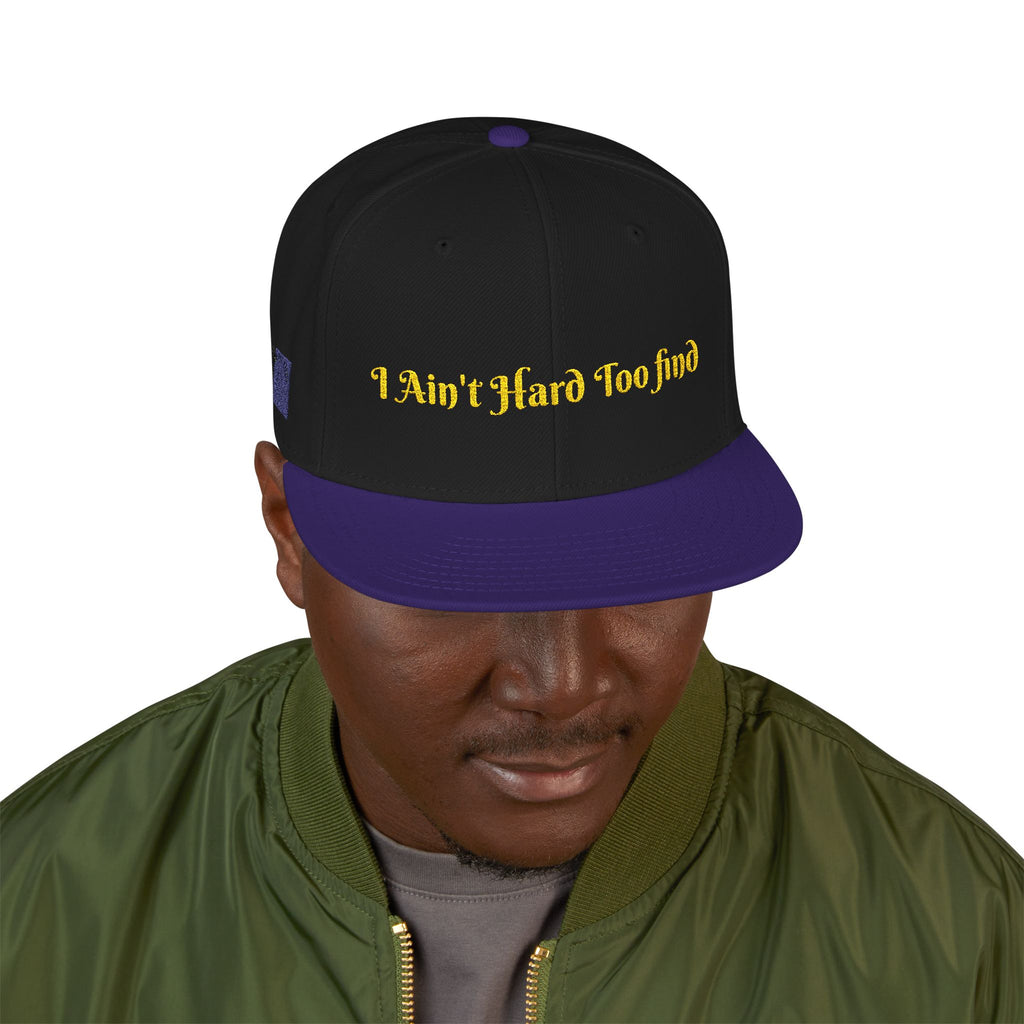 Stylish Snapback Hat - 'Work Hard Too' Embroidered Cap, Casual Streetwear, Gifts for Him/Her, Sportswear, Summer Accessory